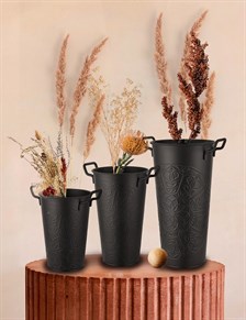 The Mia Vazo 30 Cm - Siyah VZO0043