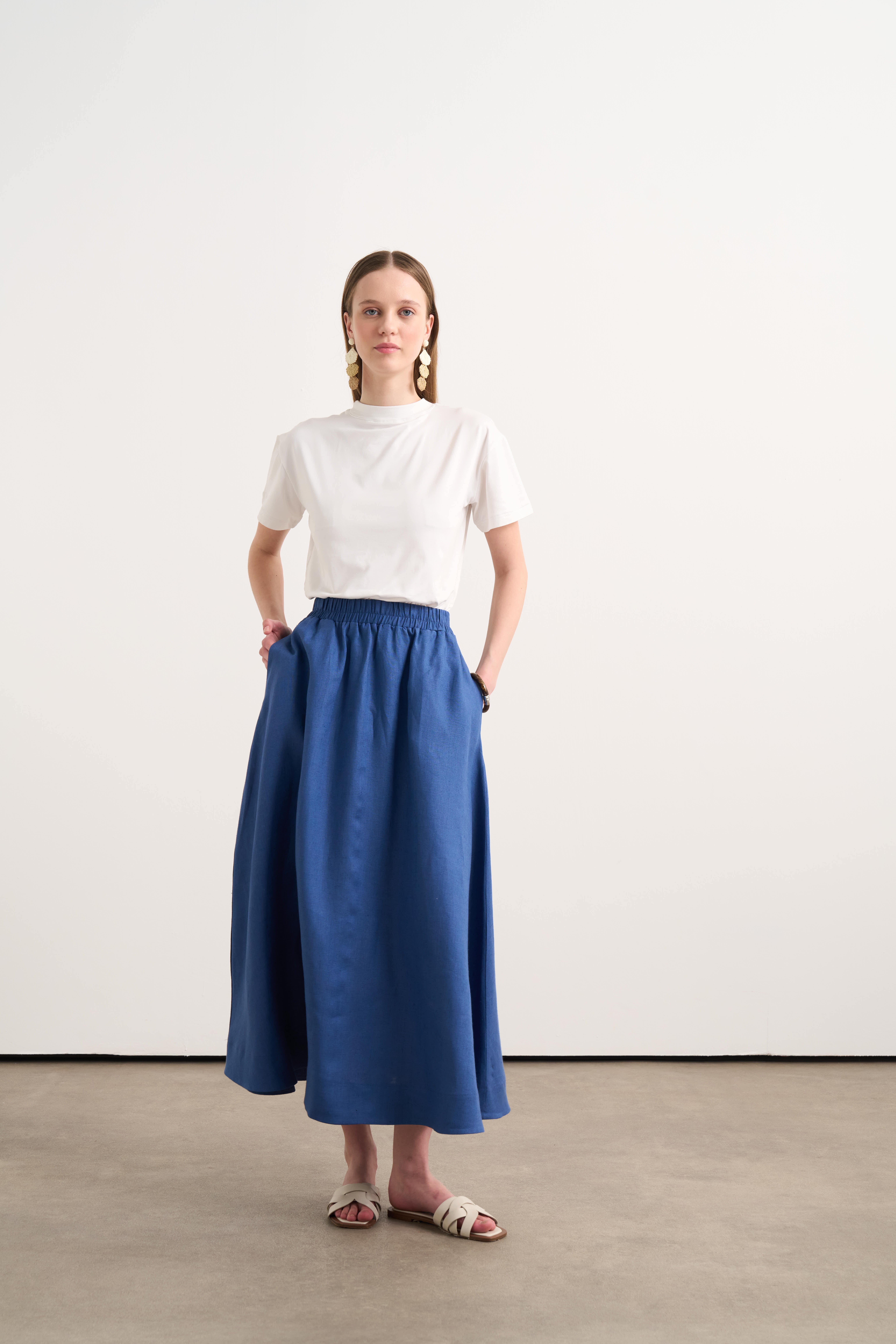 Linen Etek İndigo
