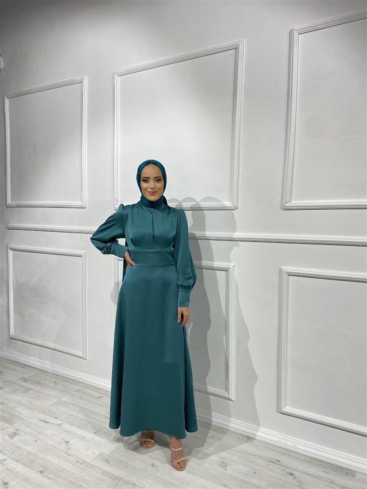 ella Dress-Petrol Yeşili