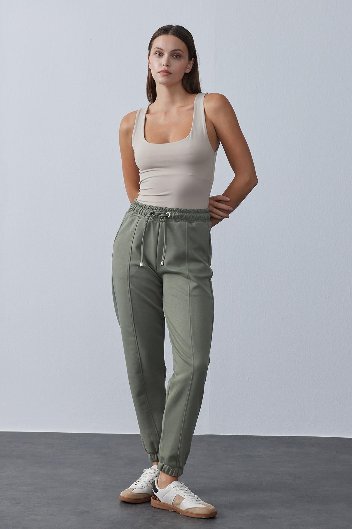 Jogger Modal Pantolon Çağla Yeşli
