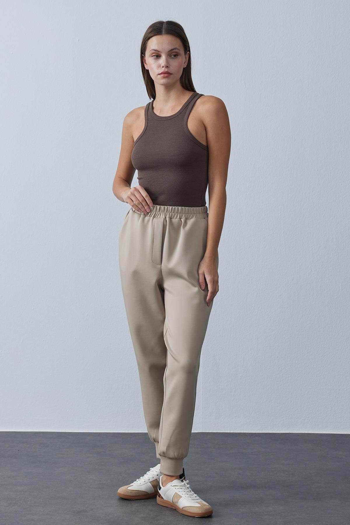 Jogger Model Scuba Pantolon Vizon