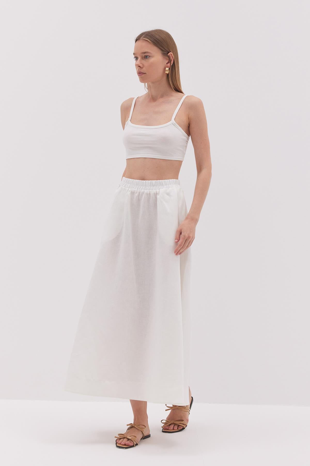 Linen Etek Beyaz
