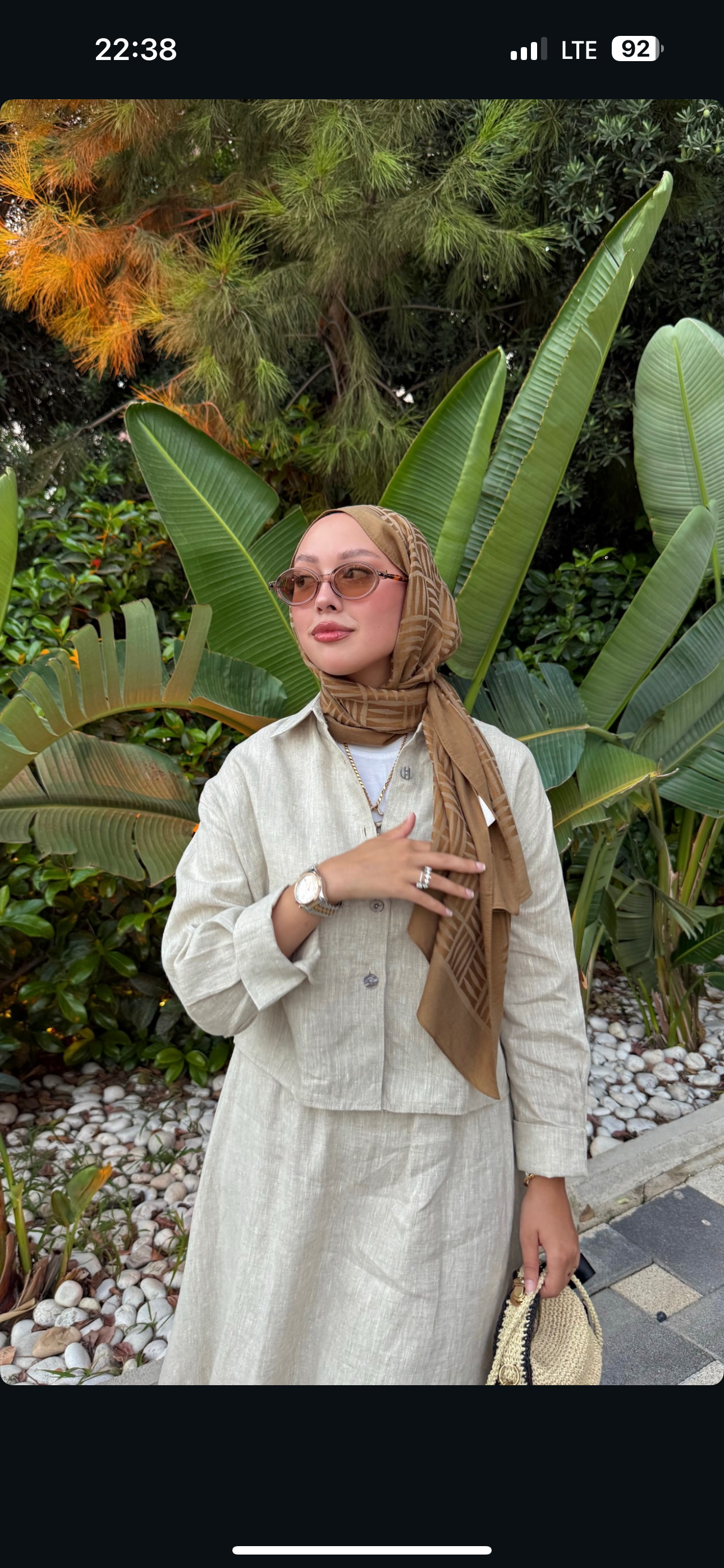 Linen Kısa Gömlek Natural