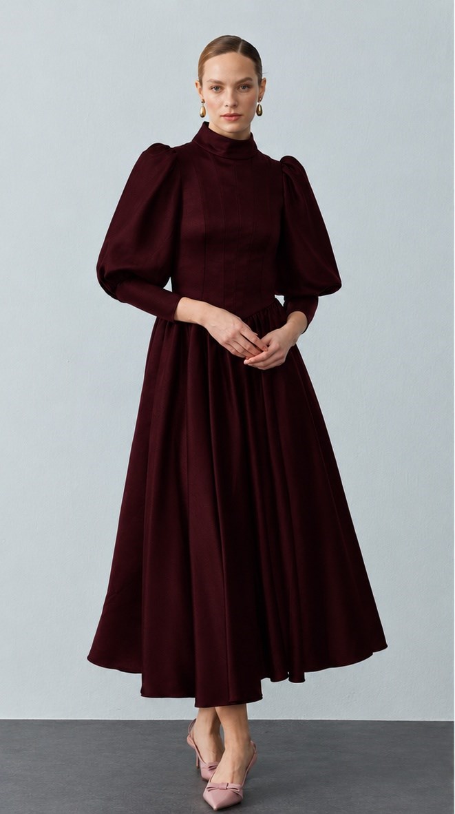 Maria Dress Bordo