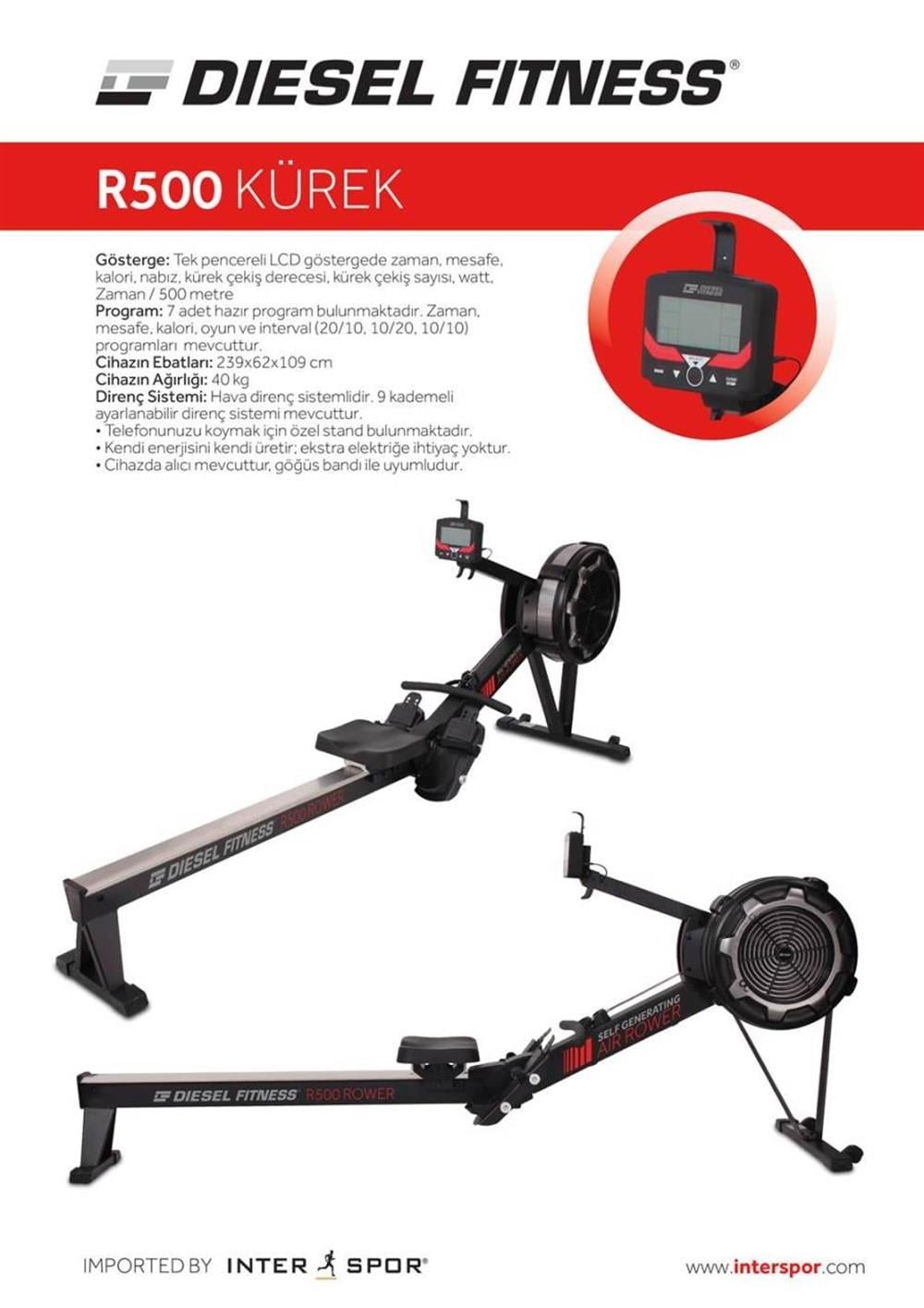 DIESEL FITNESS R 500 PRO ROWER 