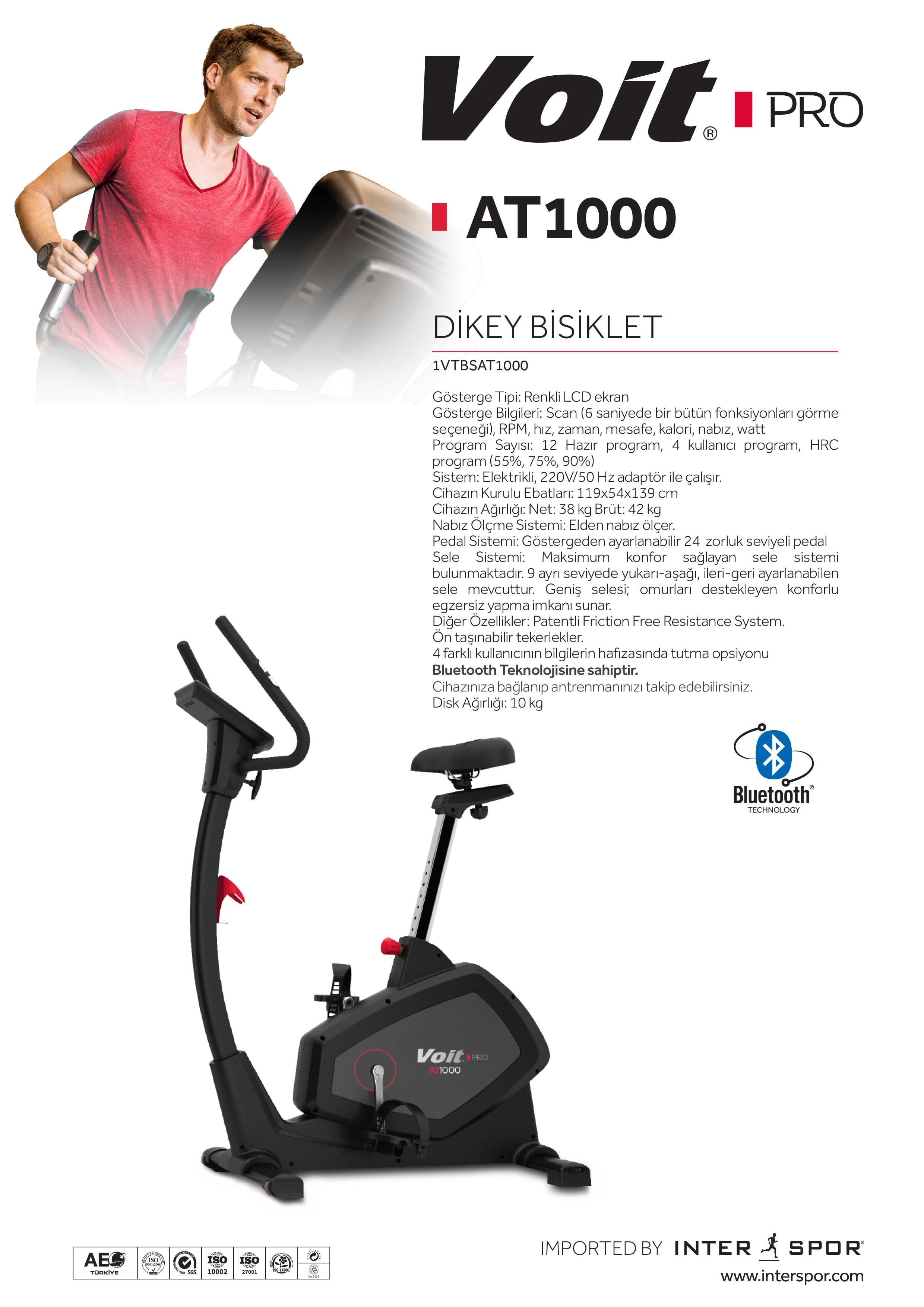 Voit Pro AT1000 DİKEY BİSİKLET