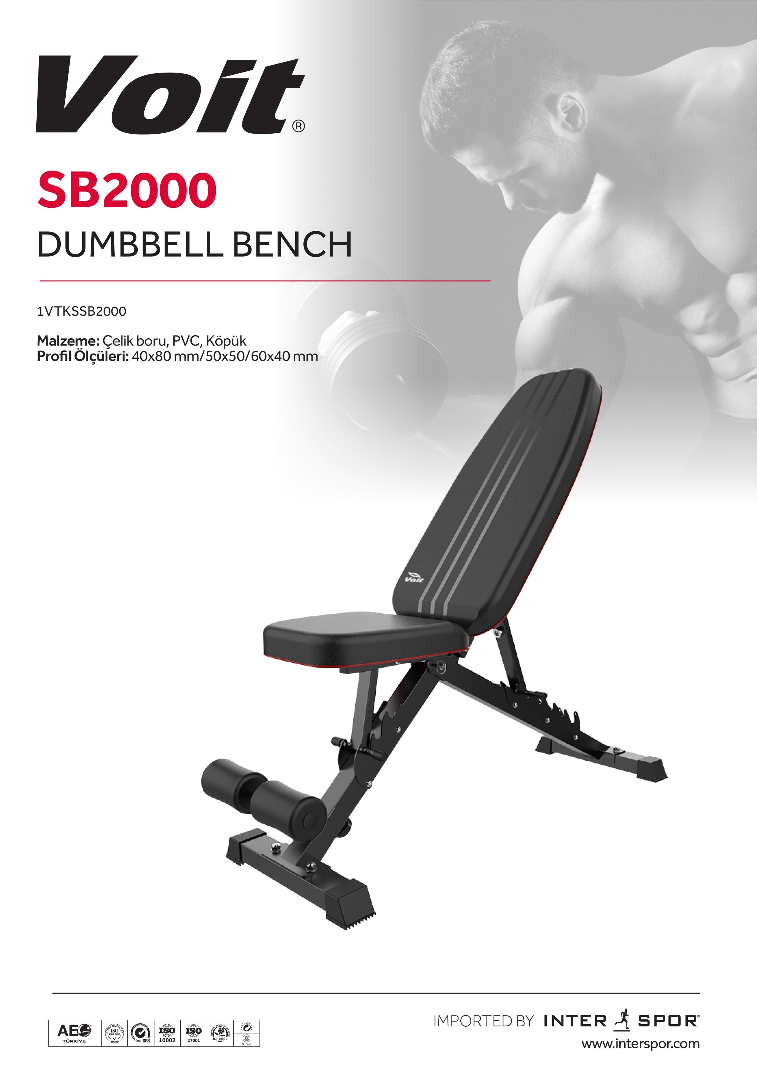 VOİT SB2000 DUMBELL BENCH