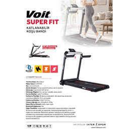 Voit Süper Fit Katlanabilir Koşu Bandı Siyah