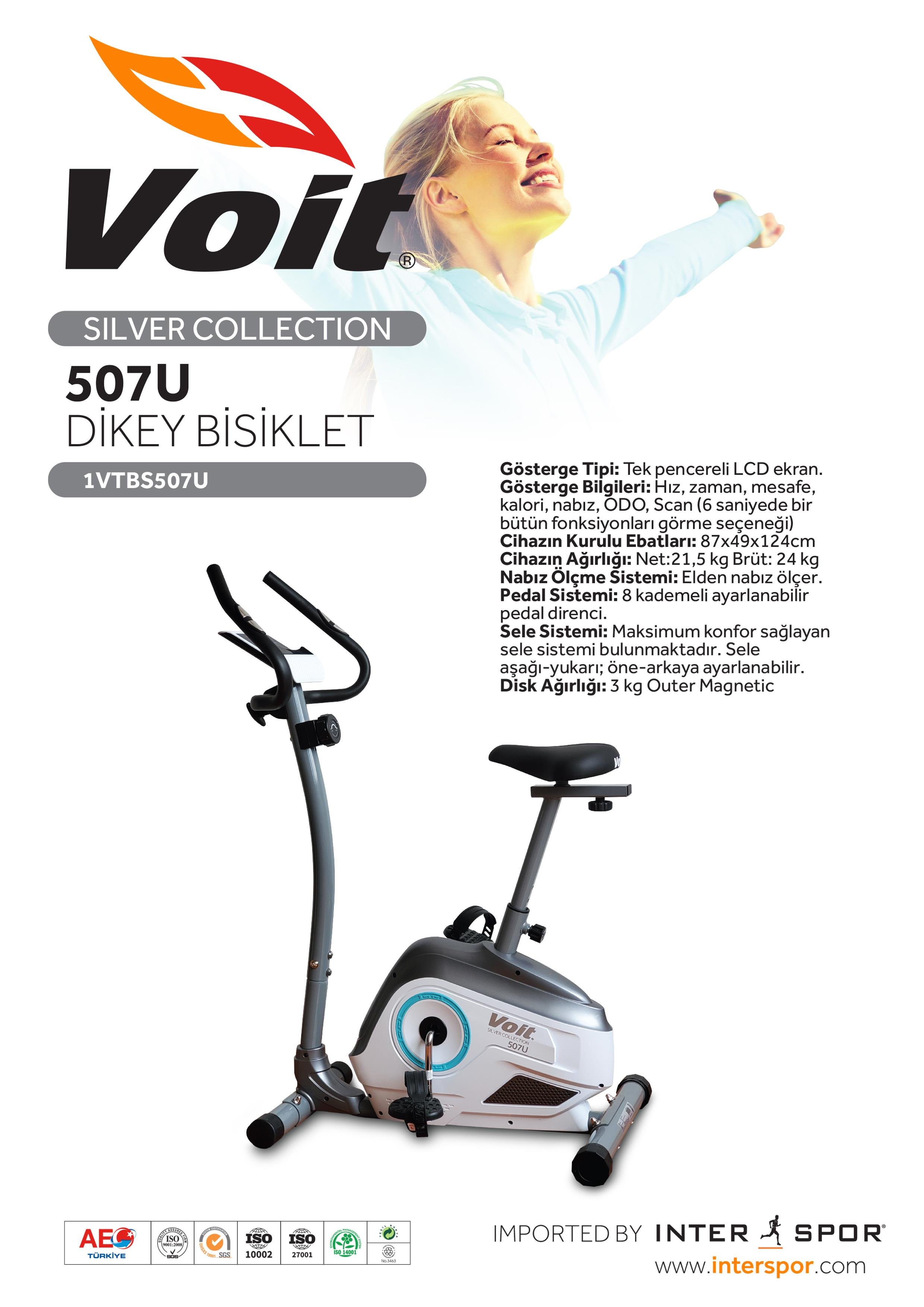 VOİT 507U SILVER COLLECTION DIKEY BISIKLET/V1