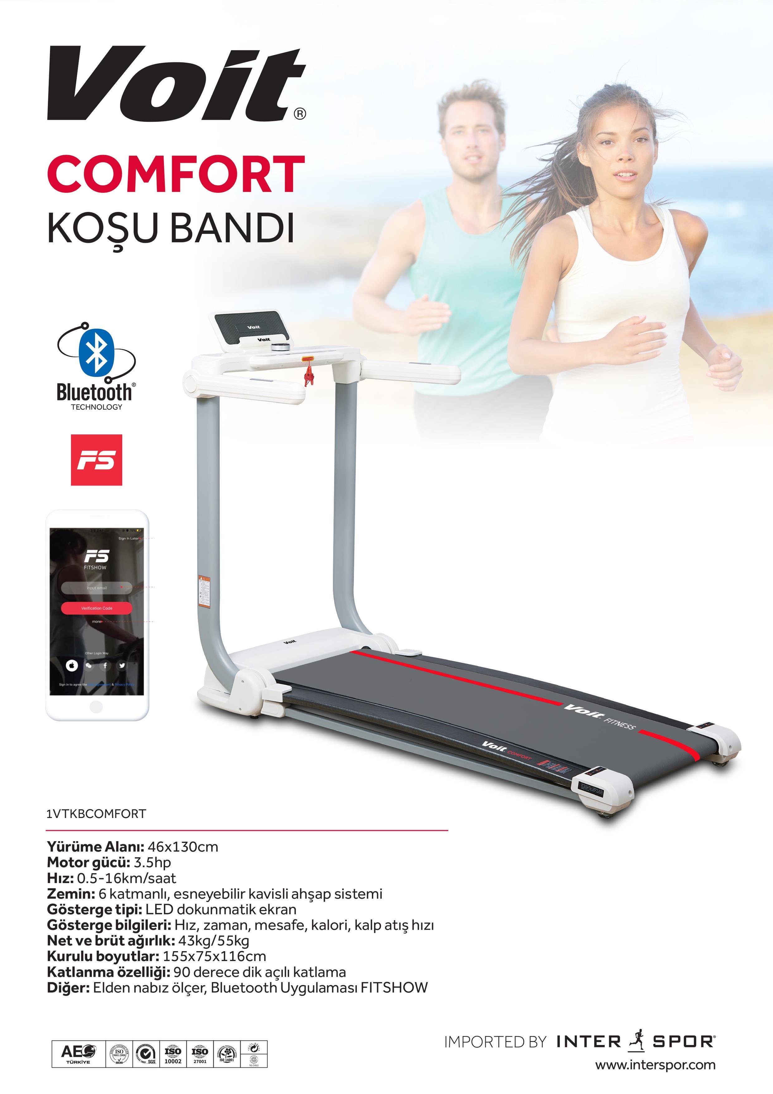 VOİT COMFORT KOŞU BANDI