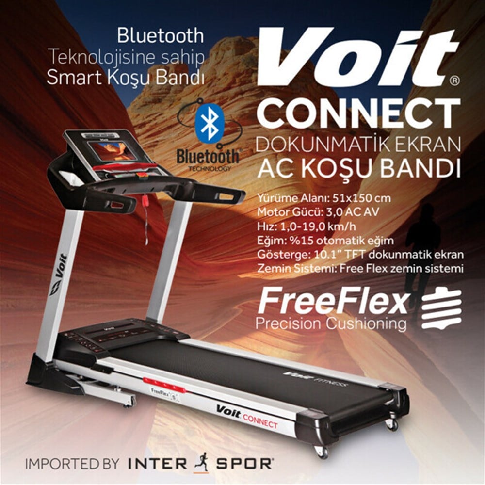 Voit Connect Dokunmatik Ekran AC Koşu Bandı