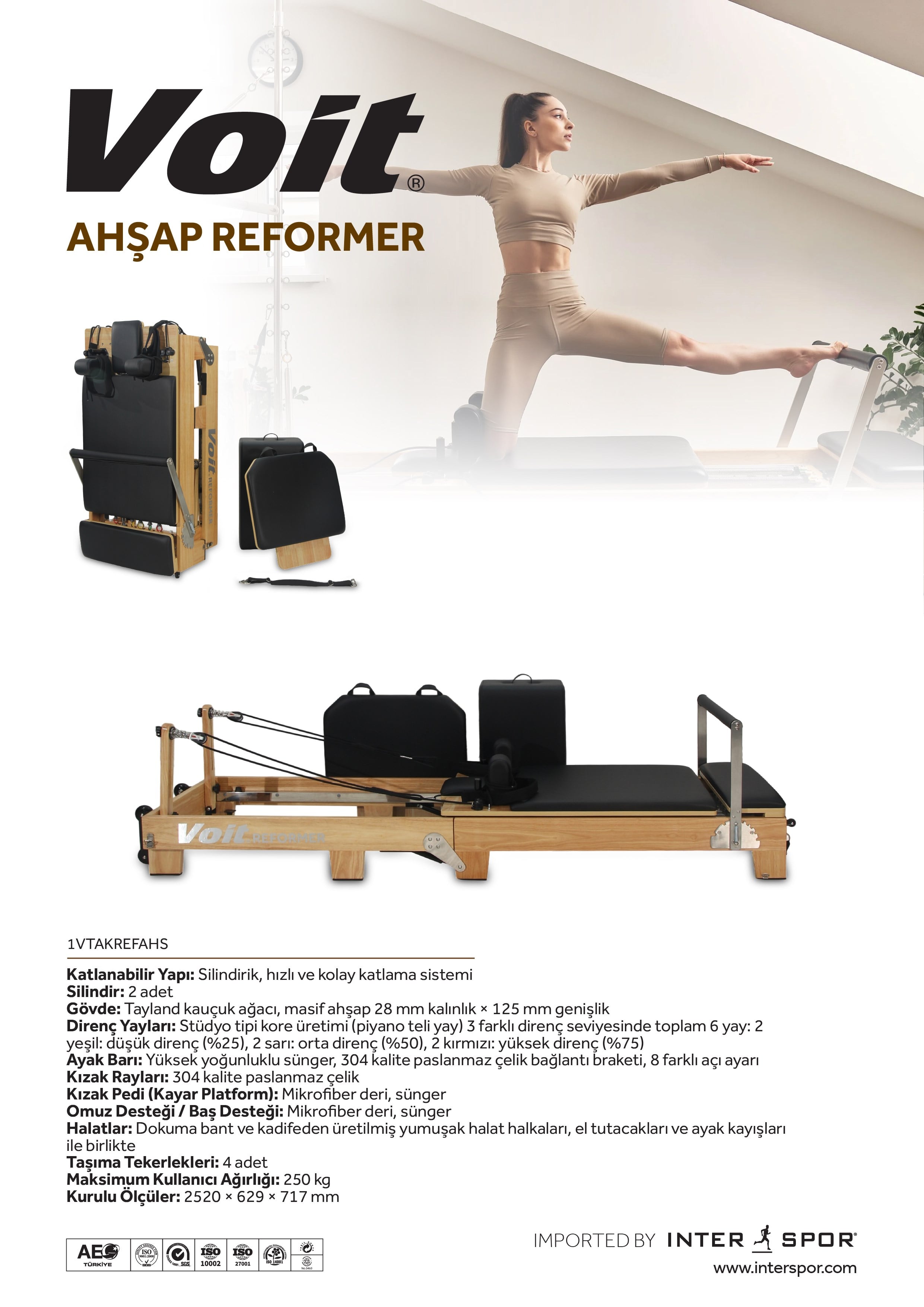 VOİT PİLATES REFORMER