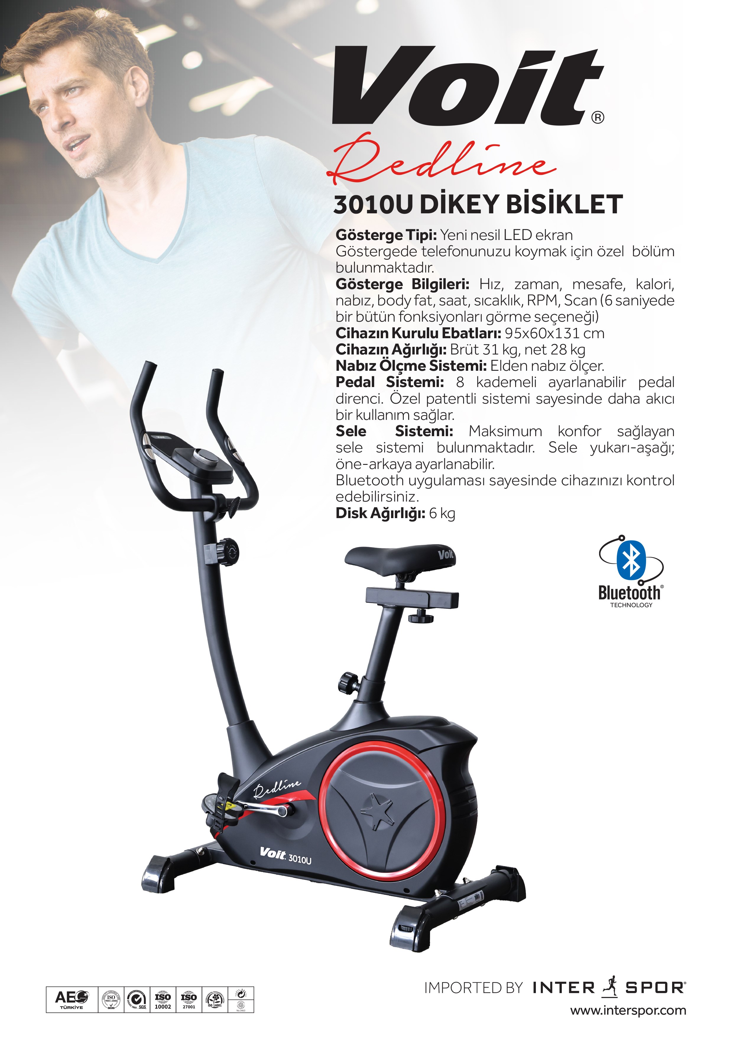VOİT REDLINE 3010U DİKEY BİSİKLET