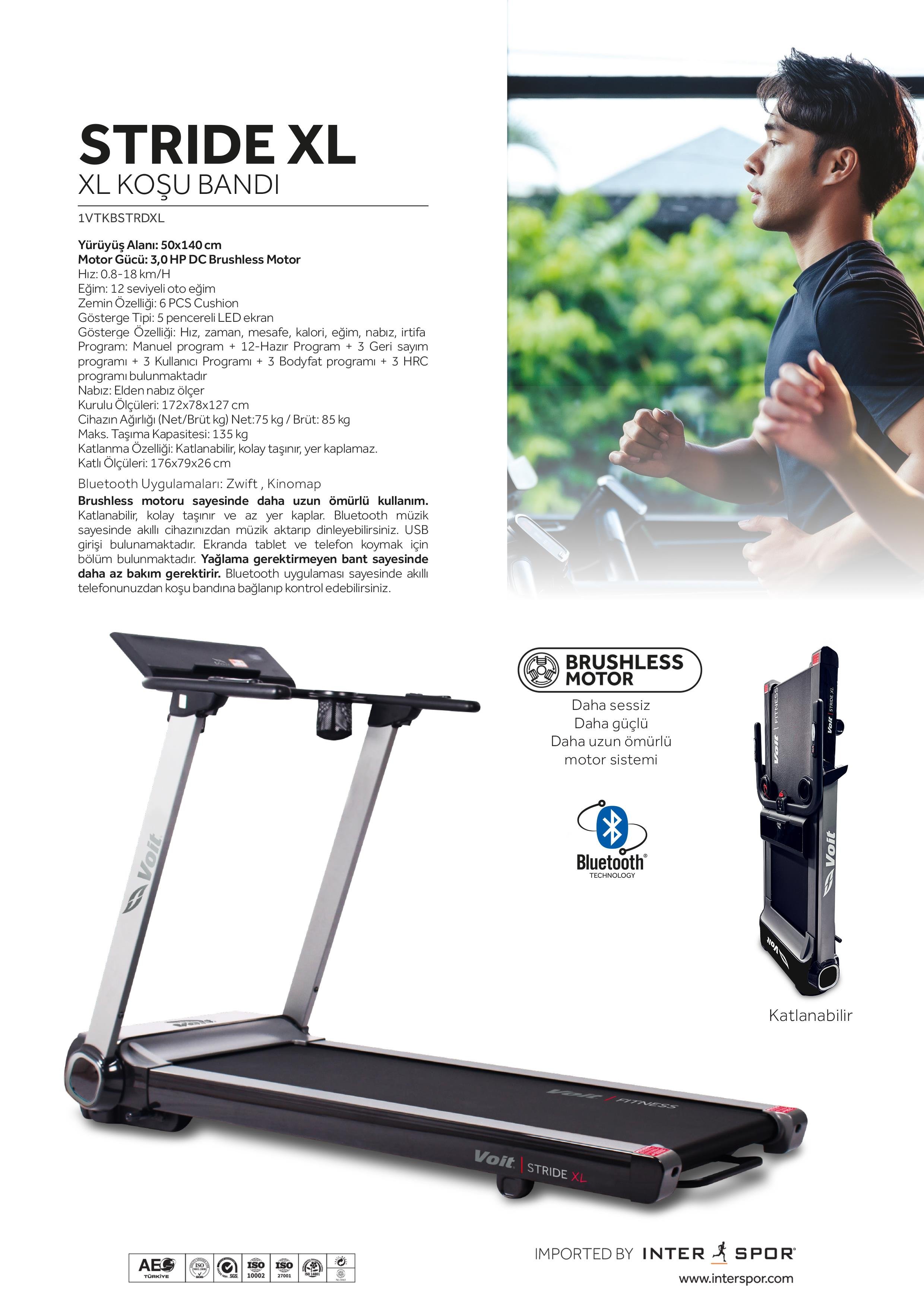 VOİT STRİDE KOŞU BANDI XL