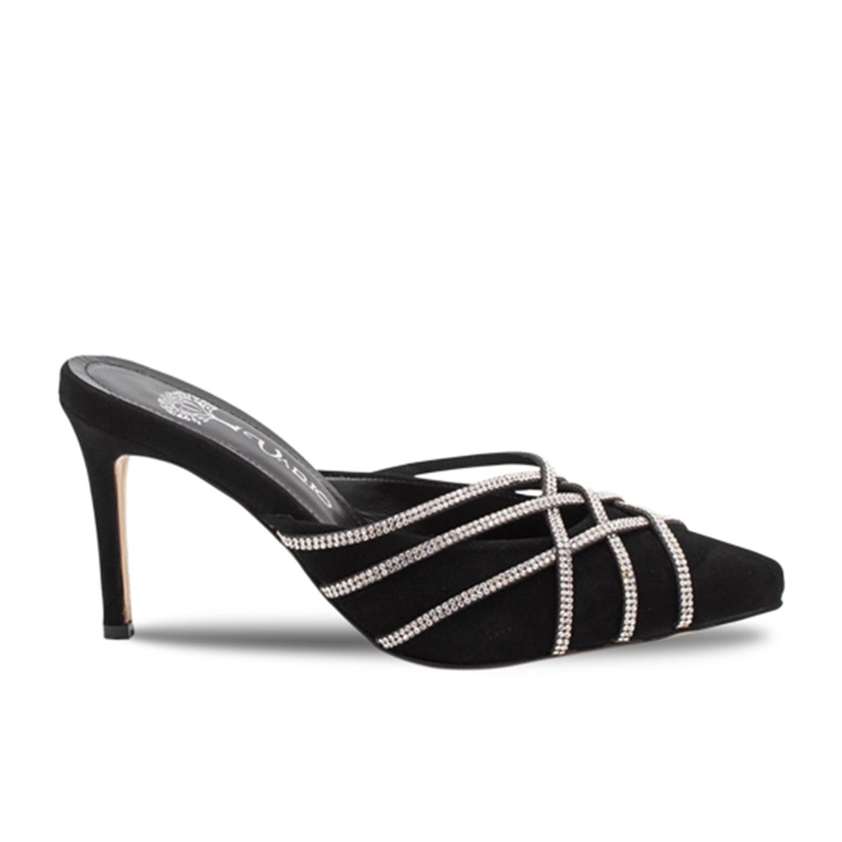 VARIO SIYAH SUET TAŞLI (Black Suede Stone)