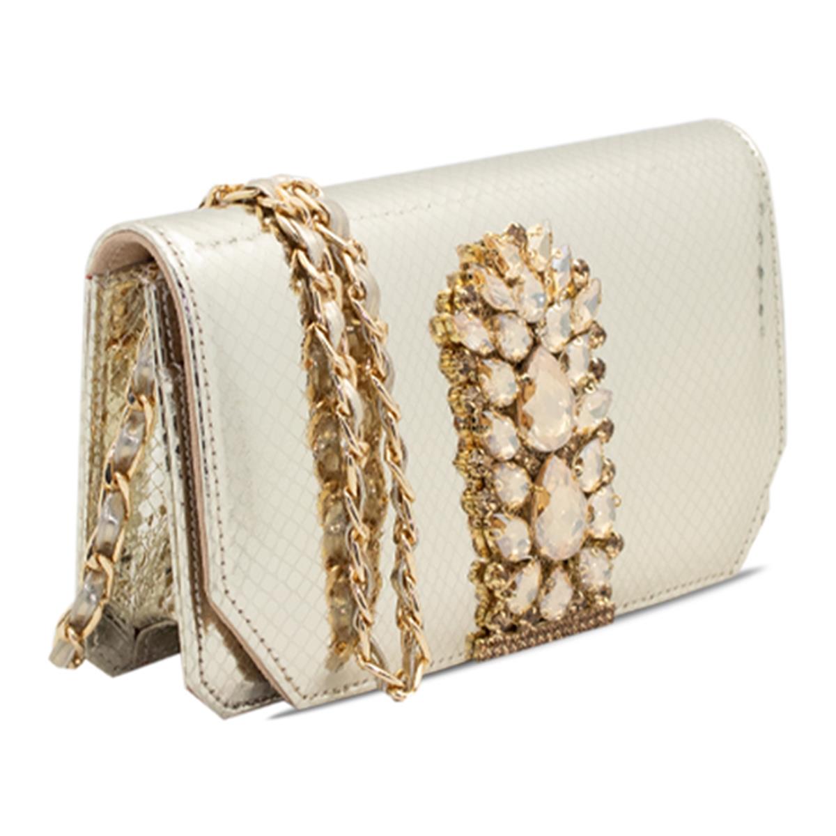 VARIO GOLD YILAN BASKI (Gold Snake Print)