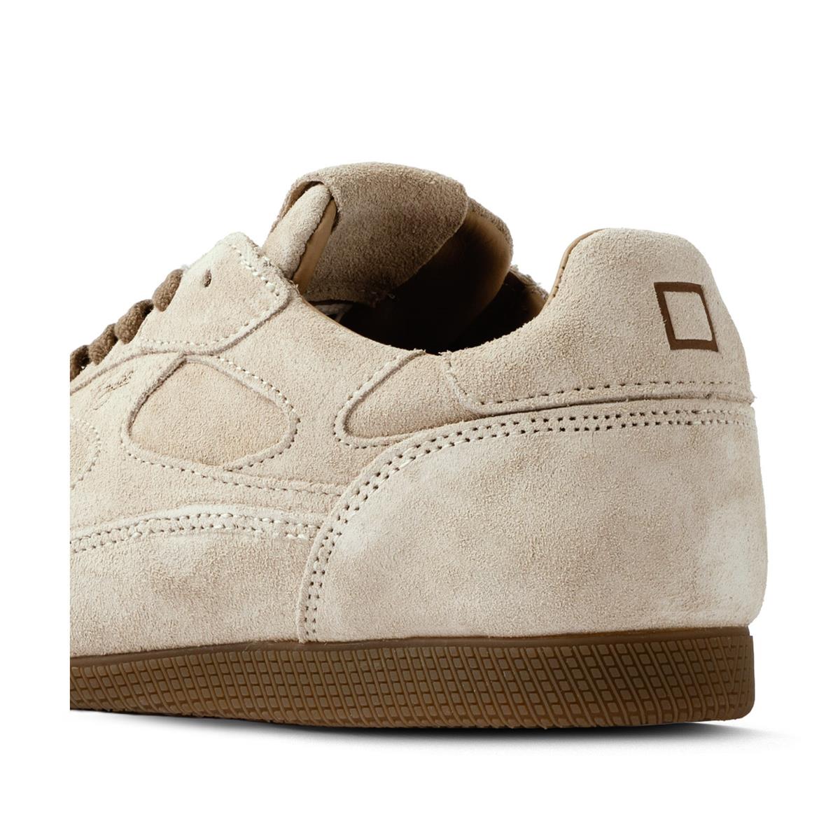 D.A.T.E. Hakiki deri alçak bilekli spor ayakkabı 455 BEJ SUET (Beige Suede)
