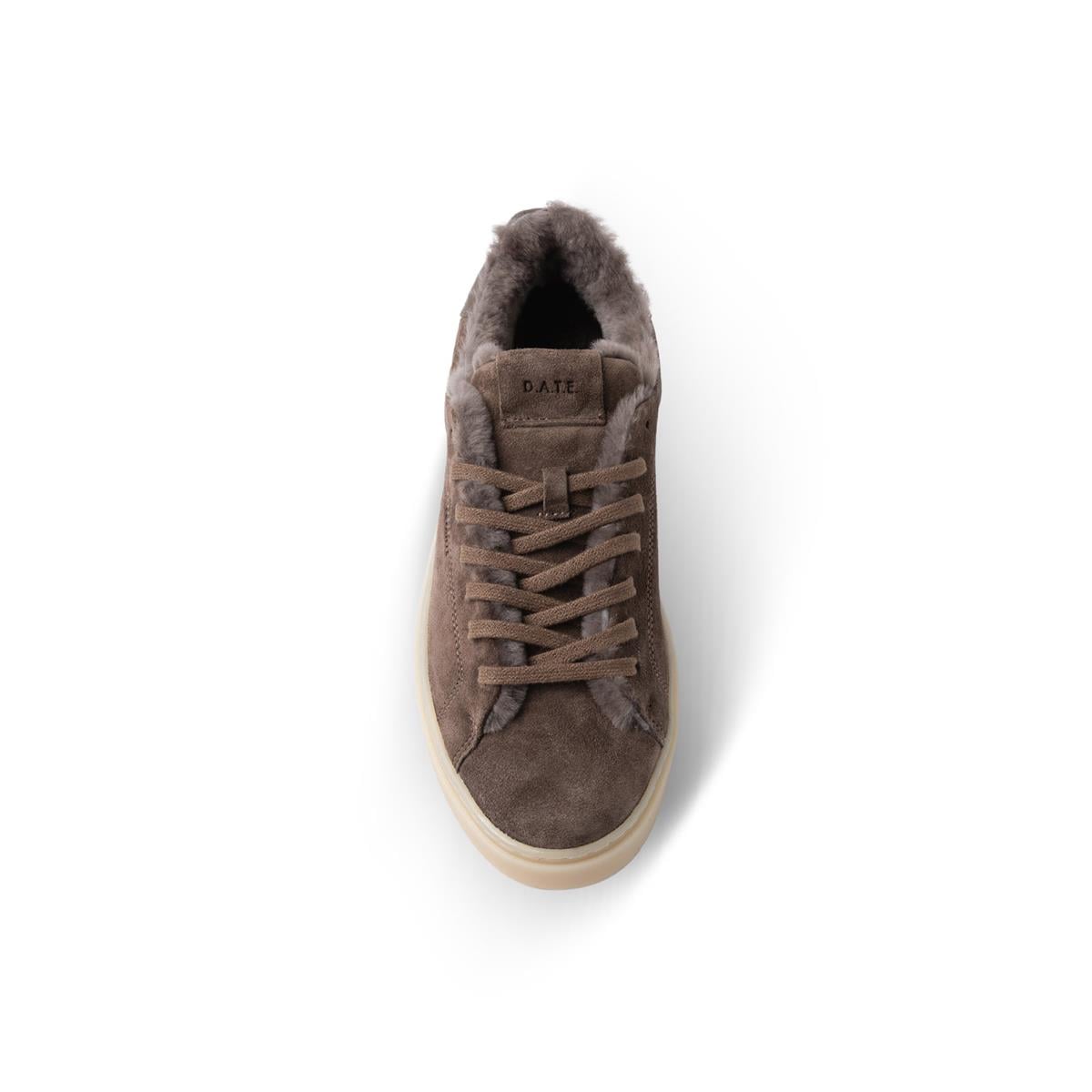 D.A.T.E. Hakiki deri alçak bilekli spor ayakkabı 706 SUEDE TAUPE