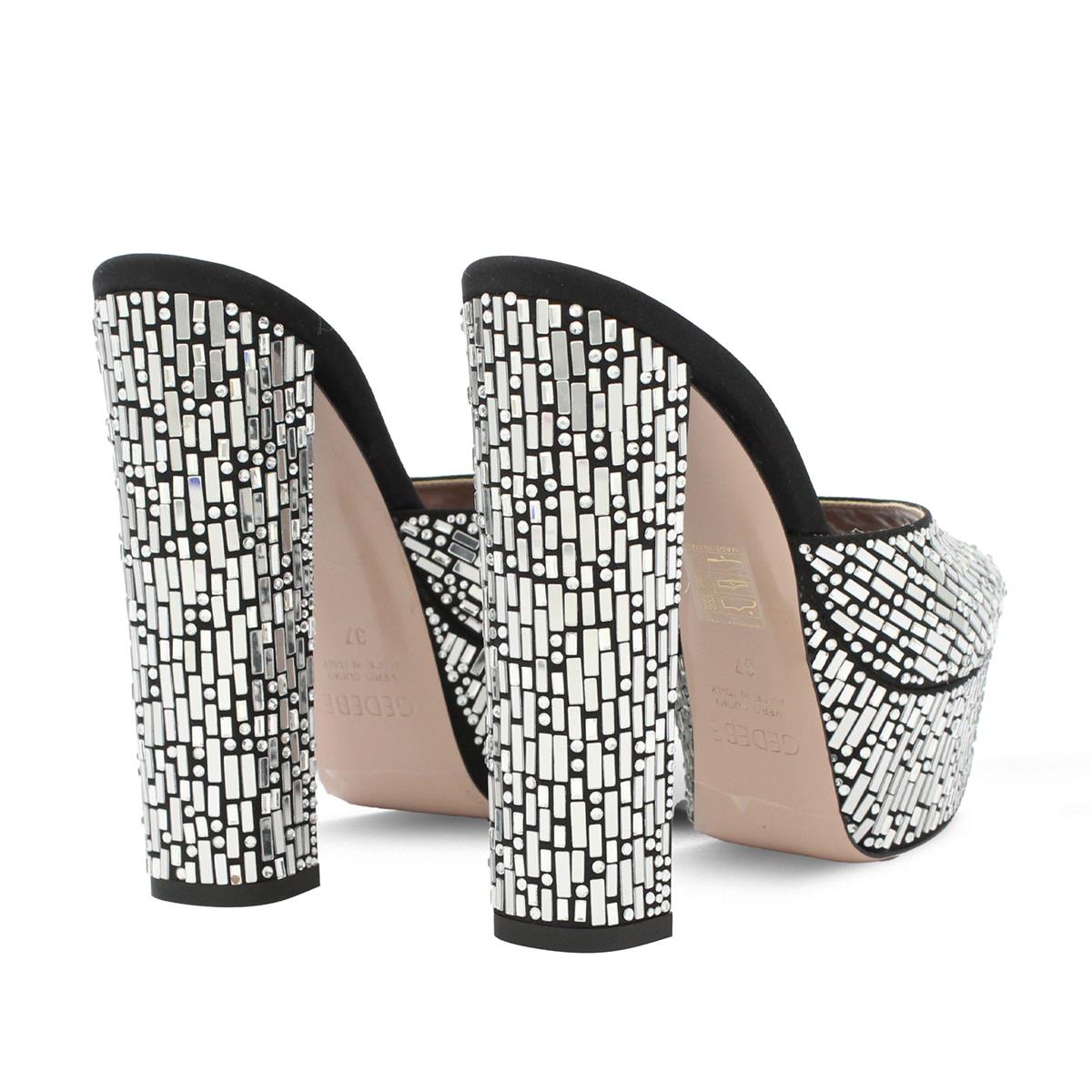 GEDEBE SIYAH SATEN -GÜMÜŞ (Black Satin Silver)
