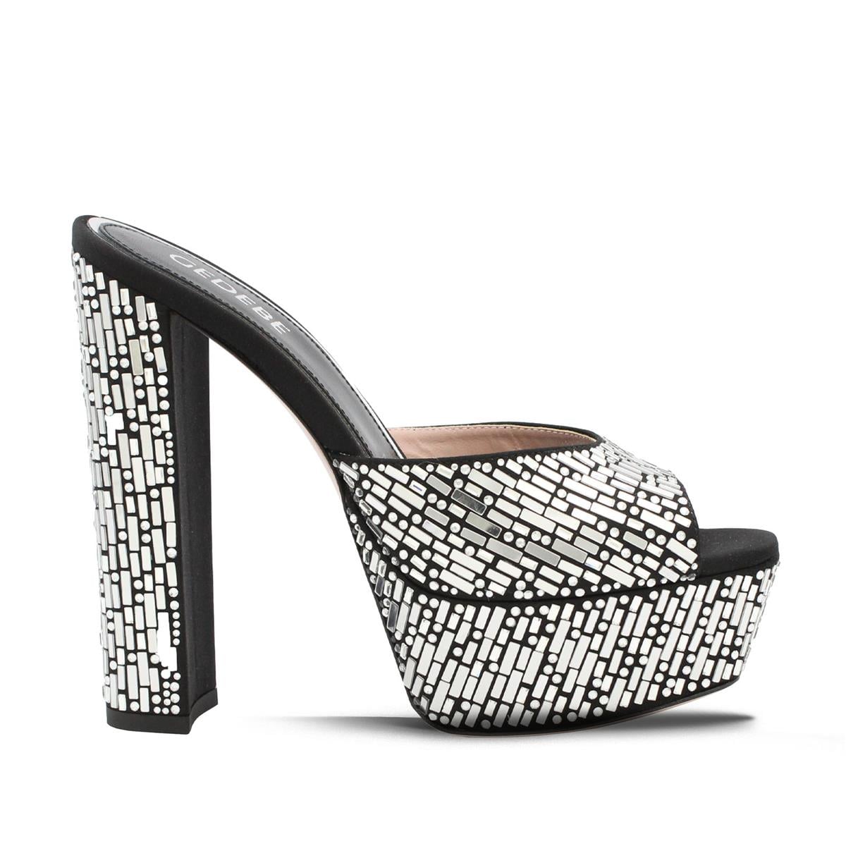 GEDEBE SIYAH SATEN -GÜMÜŞ (Black Satin Silver)
