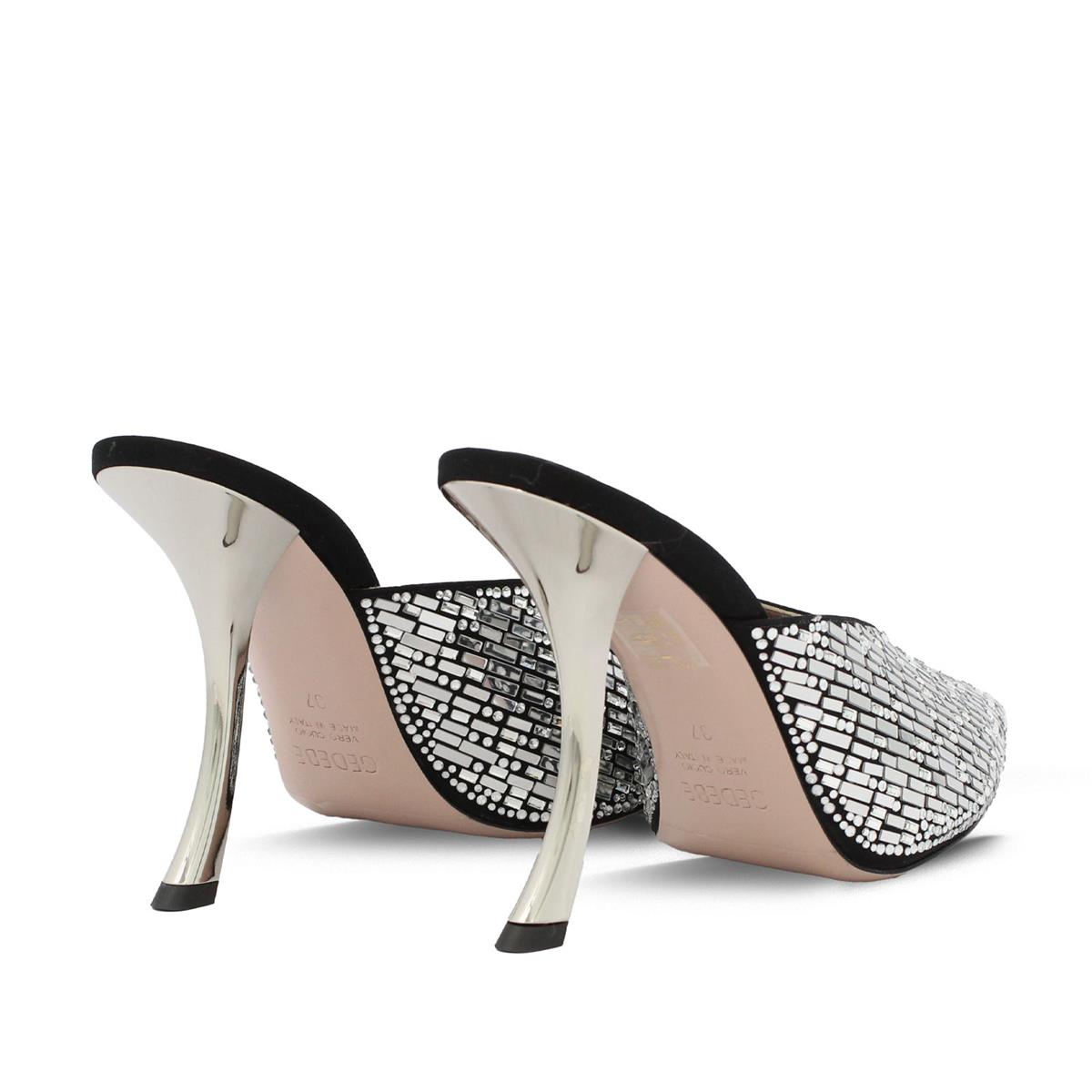 GEDEBE SIYAH SATEN -GÜMÜŞ (Black Satin Silver)