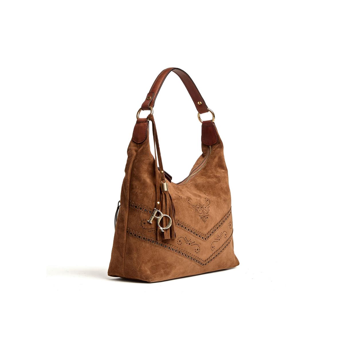 BOLSO Z188 TABA SÜET (Tan Suede))