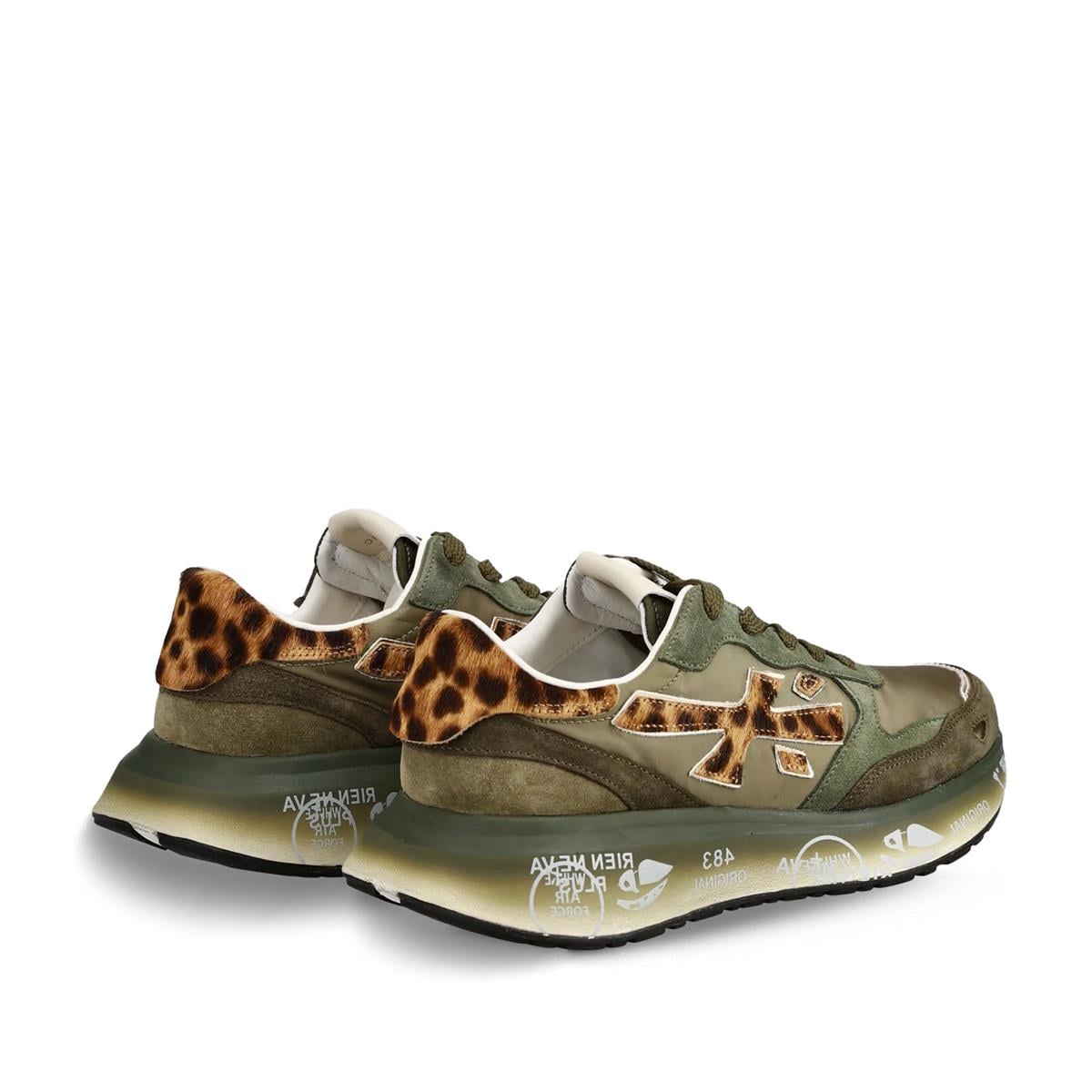 PREMIATA 7790 YEŞİL+LEOPAR (Green+Leopardo)