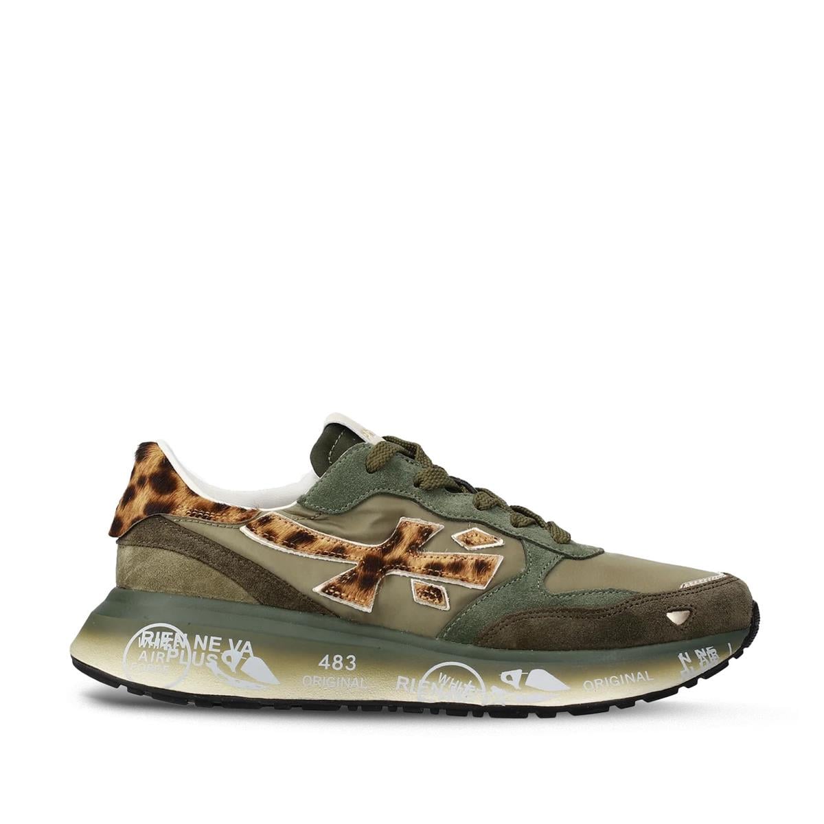 PREMIATA 7790 YEŞİL+LEOPAR (Green+Leopardo)