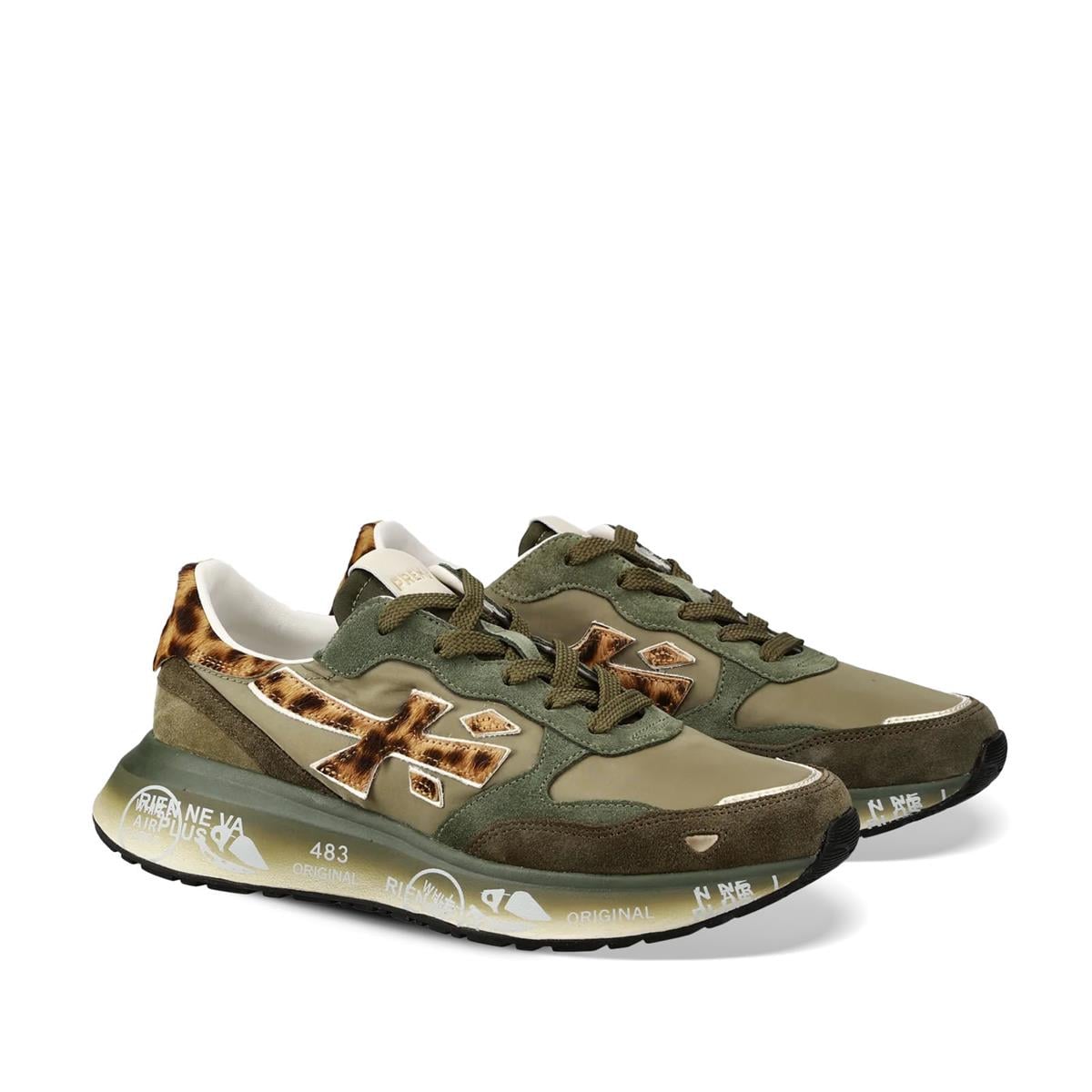 PREMIATA 7790 YEŞİL+LEOPAR (Green+Leopardo)