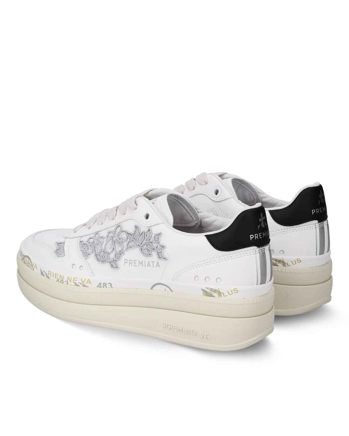 PREMIATA 8255 WHITE+SILVER (Beyaz Gümüş)