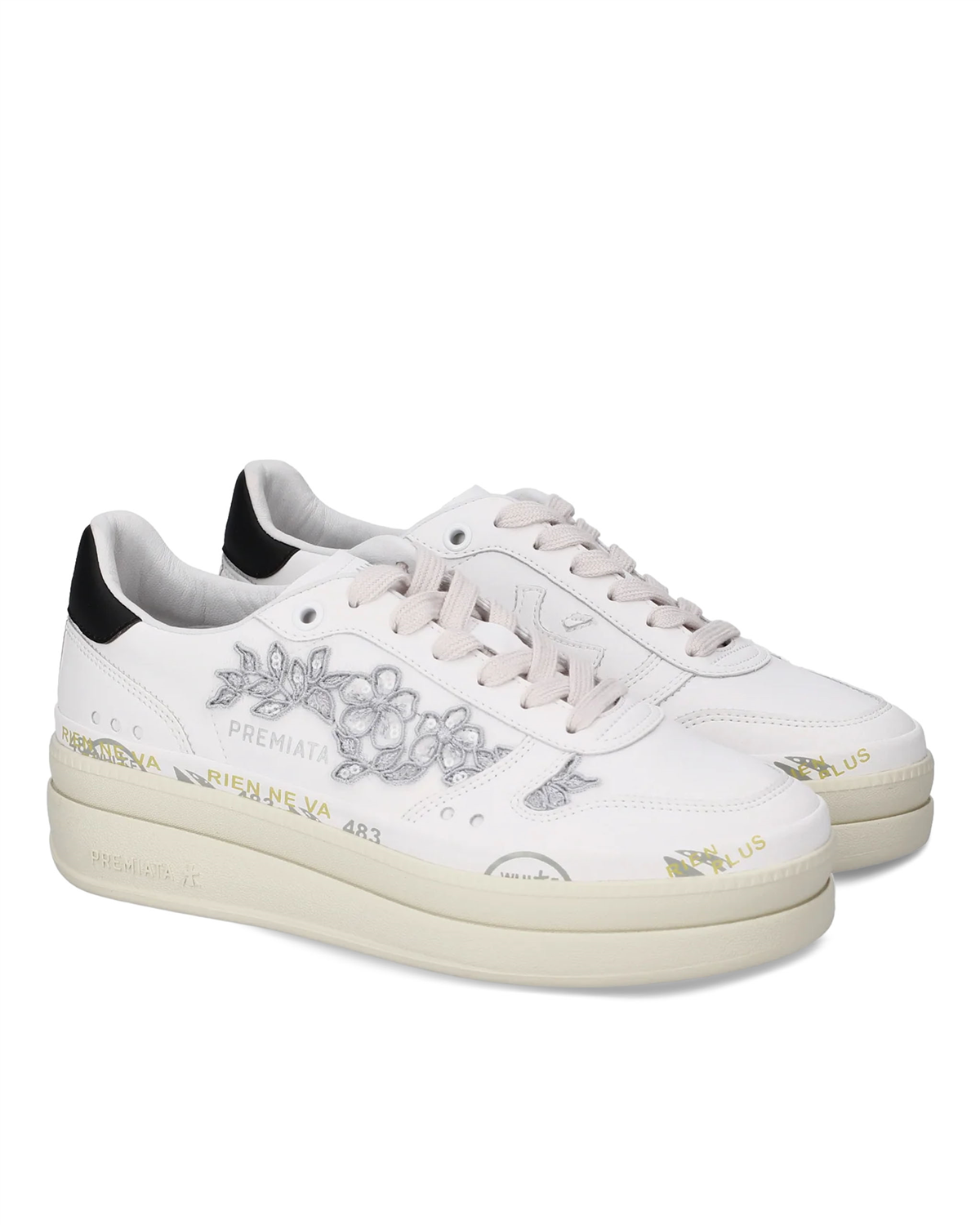 PREMIATA 8255 WHITE+SILVER (Beyaz Gümüş)