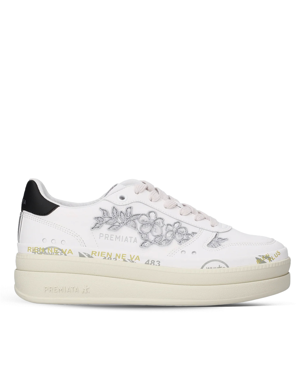 PREMIATA 8255 WHITE+SILVER (Beyaz Gümüş)