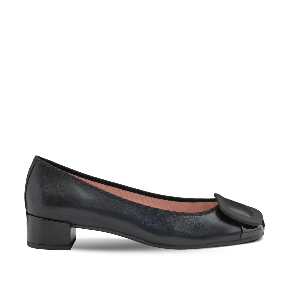 PRETTYBALLERINAS Hakiki Deri Tokalı Kadın Ayakkabı D42 SHADE NEGRO/COTON NEGRO