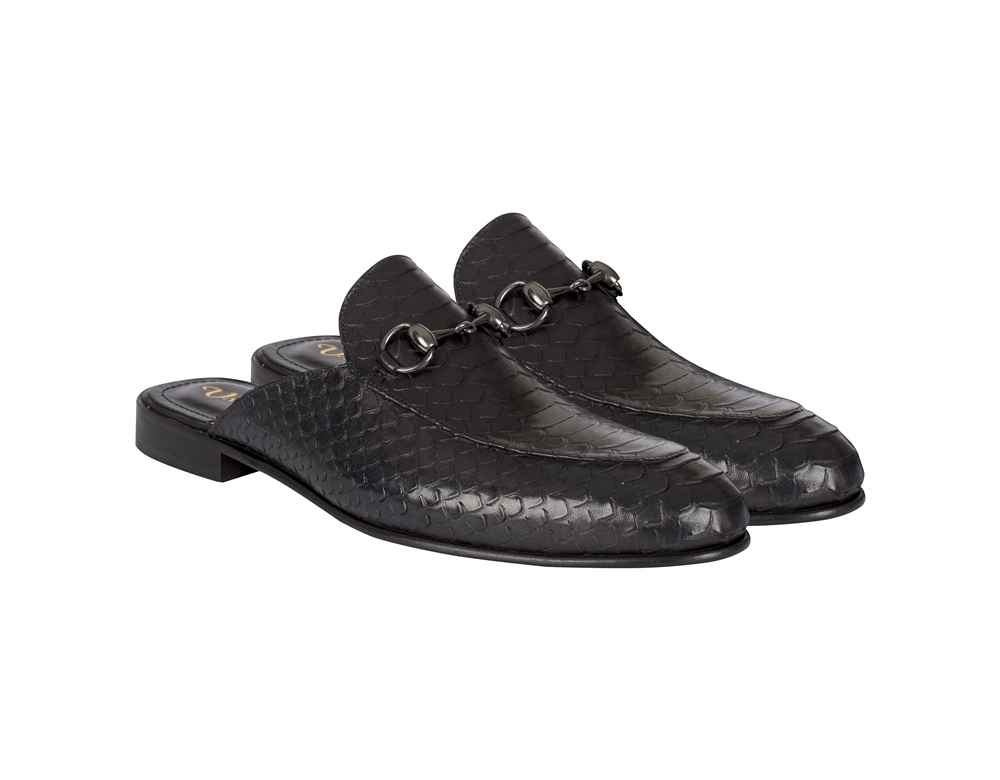 VARIO CROCO PRINTED PYTHON BLACK