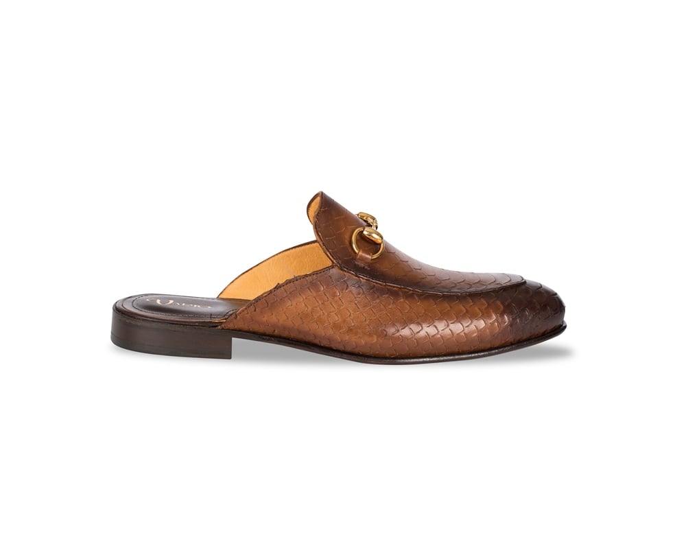 VARIO CROCO PRINTED PYTHON CAMEL CHOCO