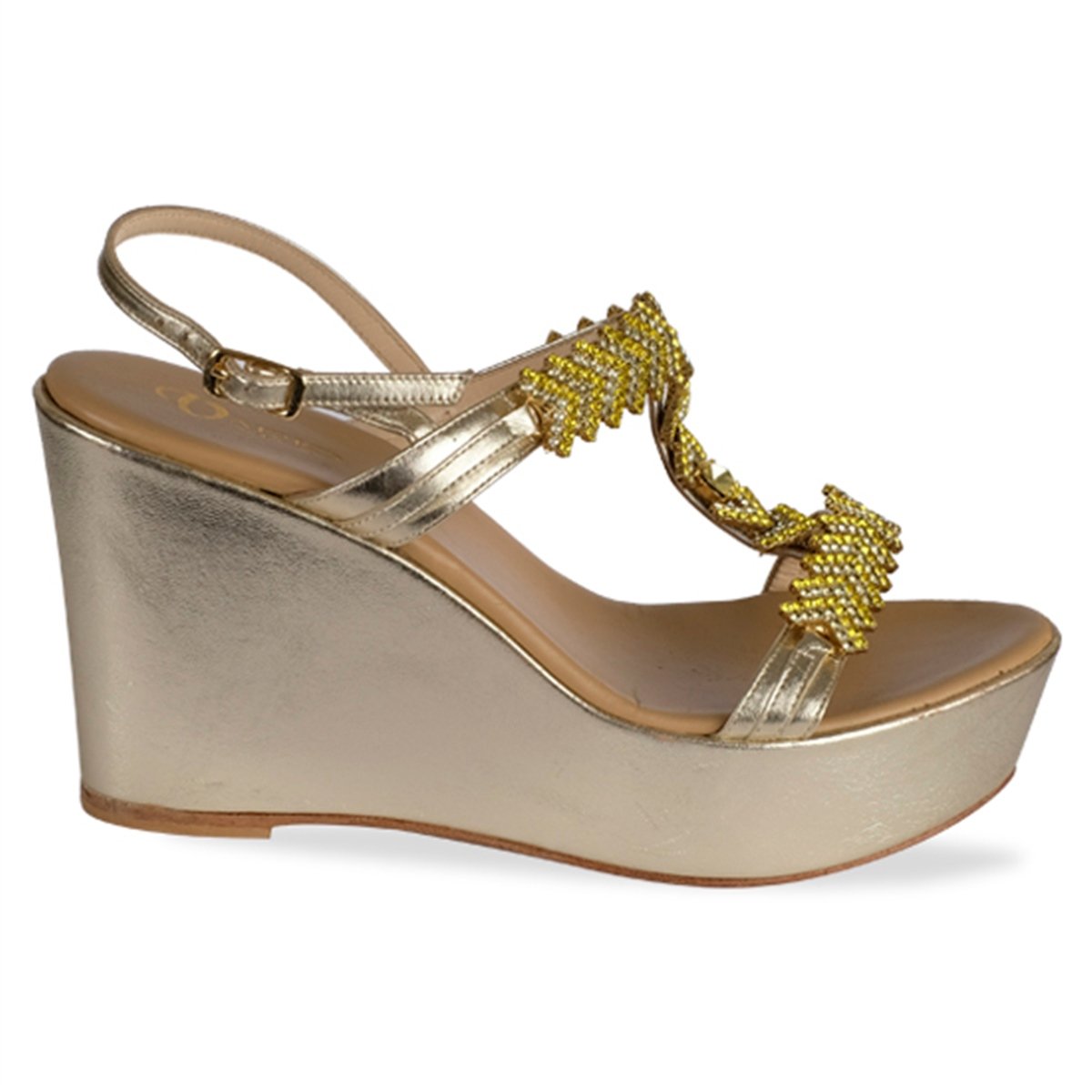 VARIO NAPPA ORO E PIETRE GAIALLE