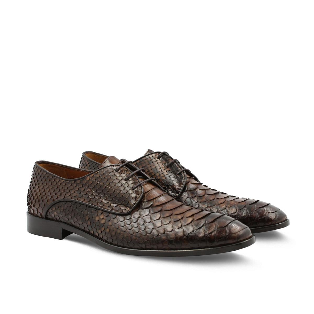 VARIO Y12 ORJ.CRUST PYTHON CROCO D.BROWN