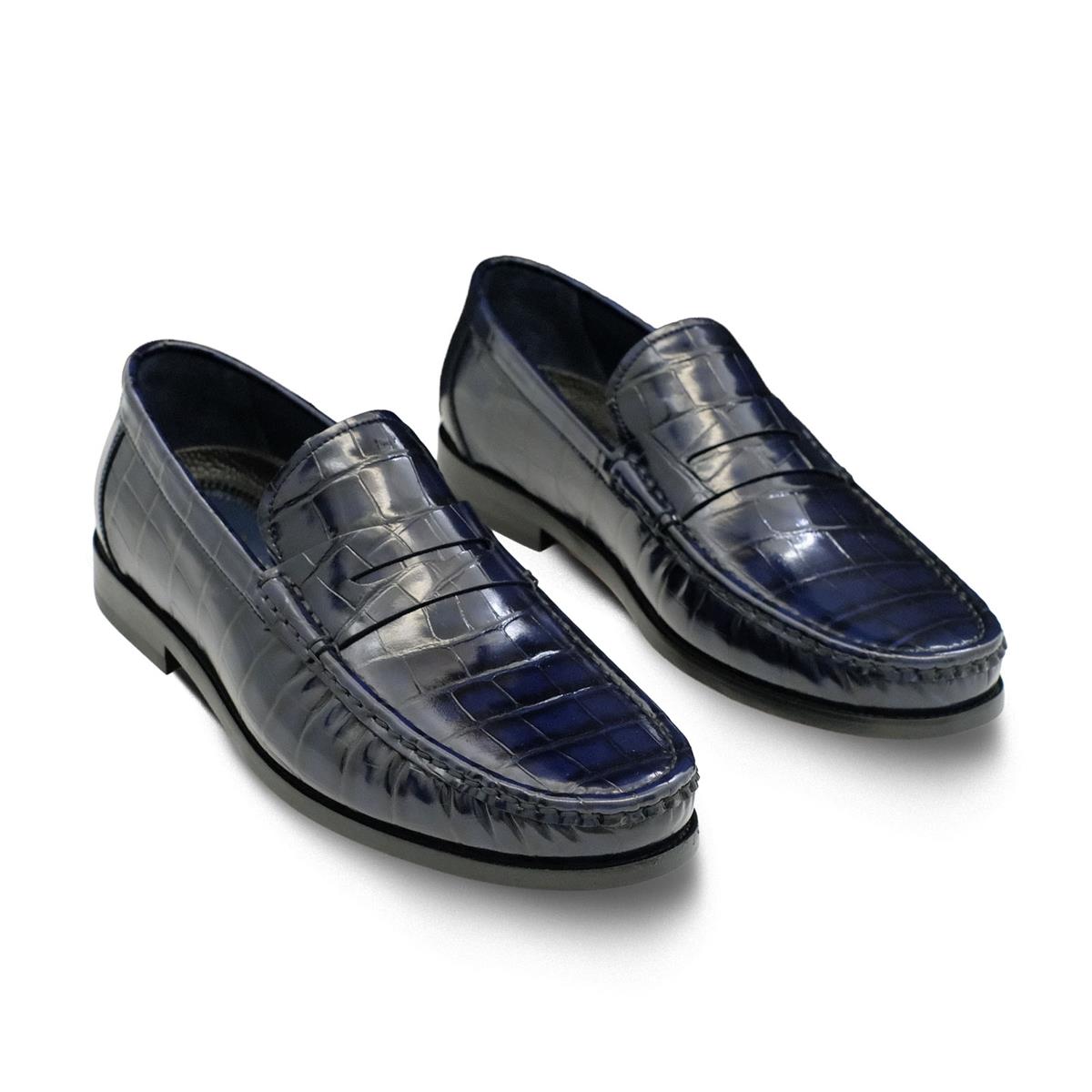 VARIO Z335 LACİVERT BASKI KROCO (Navy blue print croco)