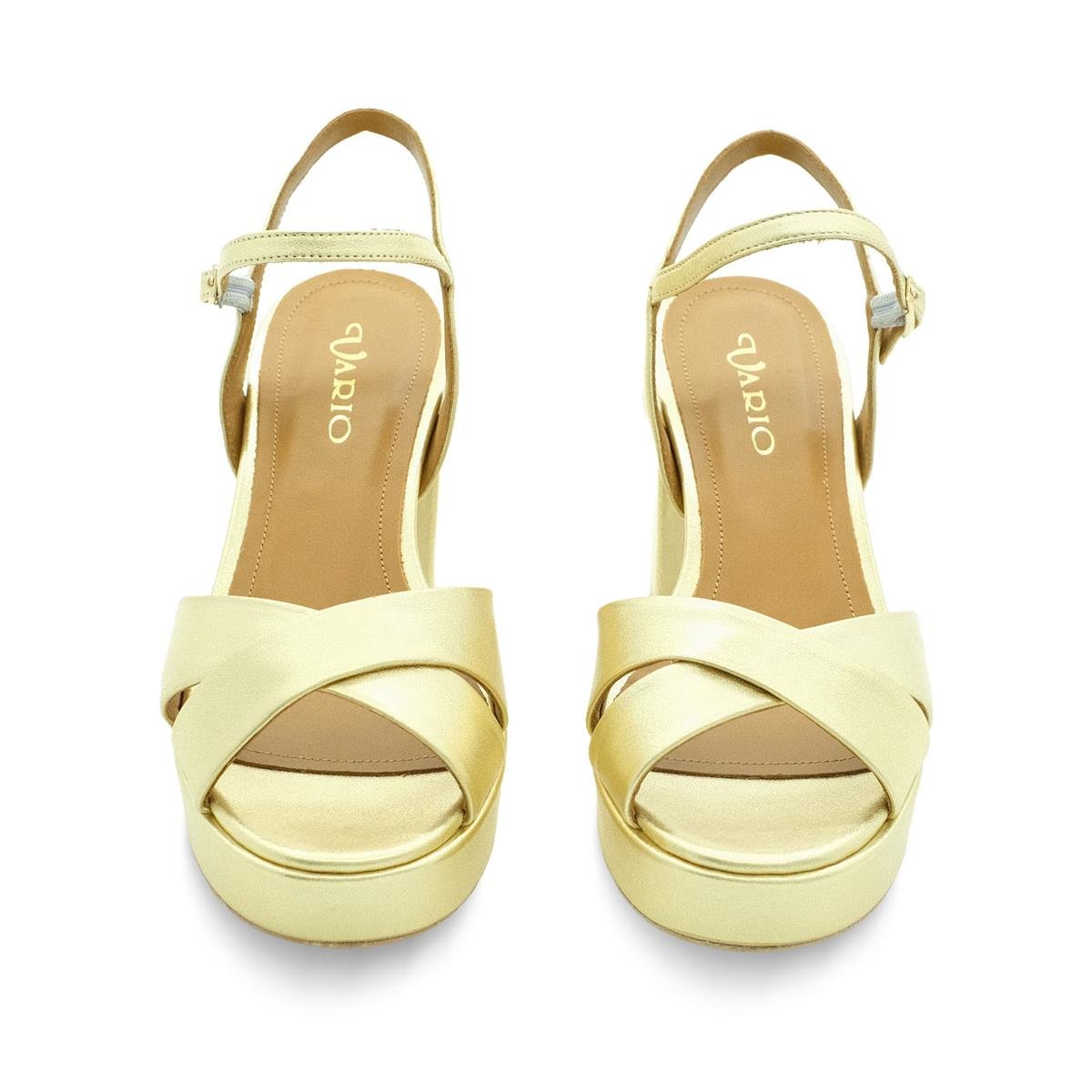 VARIO Hakiki deri Platformlu Ayakkabı 260 GOLD(ALTIN)