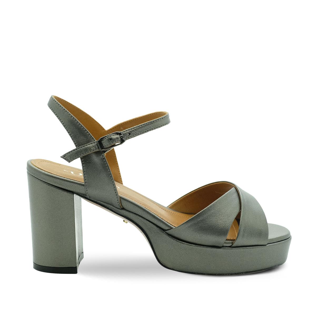 VARIO Hakiki deri Platformlu Ayakkabı J24 ANTRACITE