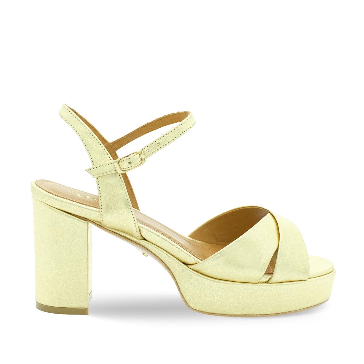 VARIO Hakiki deri Platformlu Ayakkabı 260 GOLD(ALTIN)