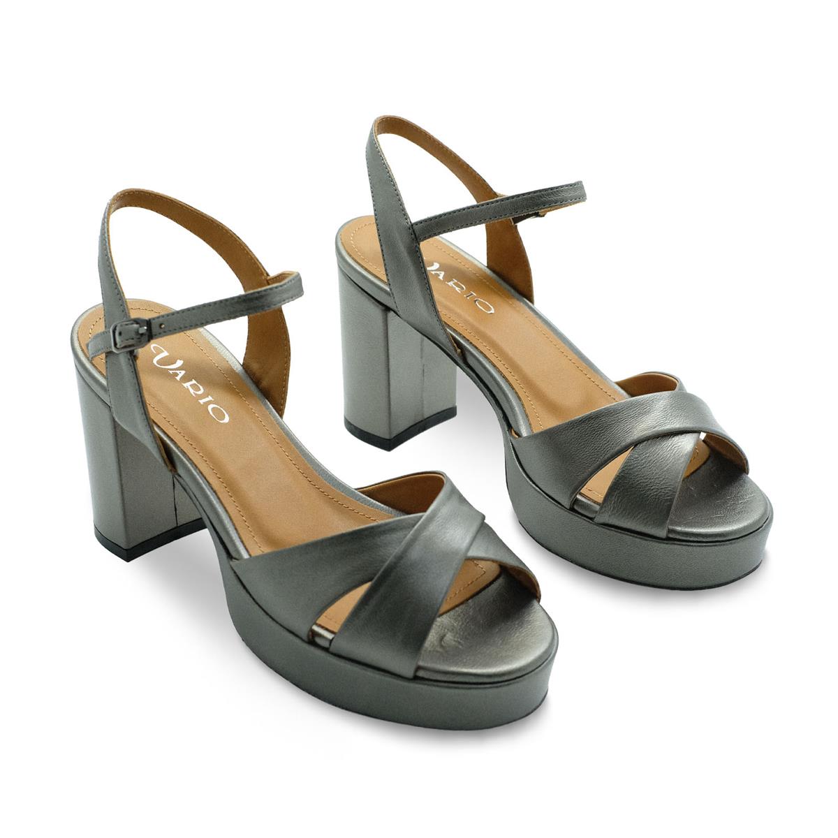 VARIO Hakiki deri Platformlu Ayakkabı J24 ANTRACITE