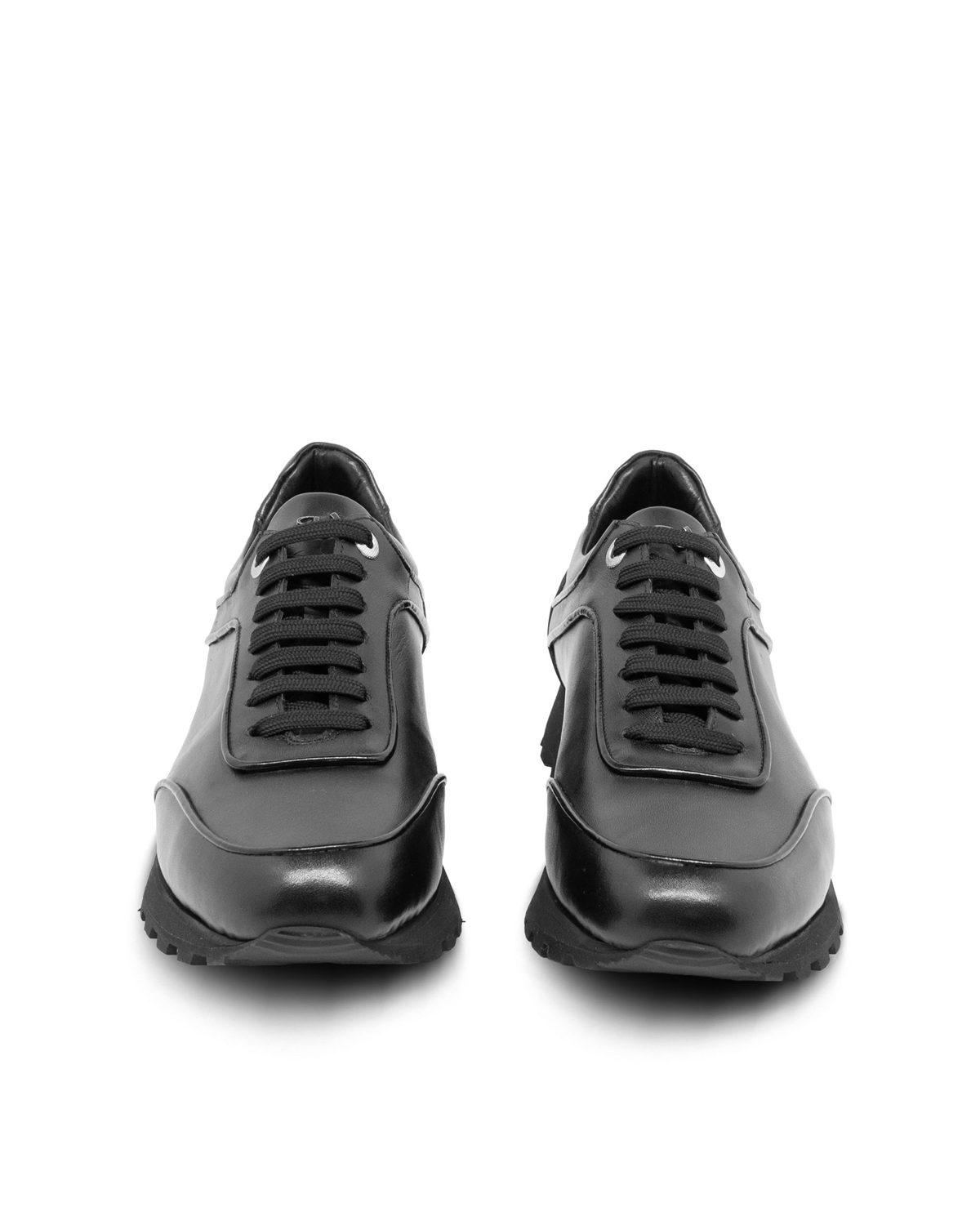 VARIO Hakiki Deri Bağcıklı Erkek Ayakkabı 053 SIYAH (Black)