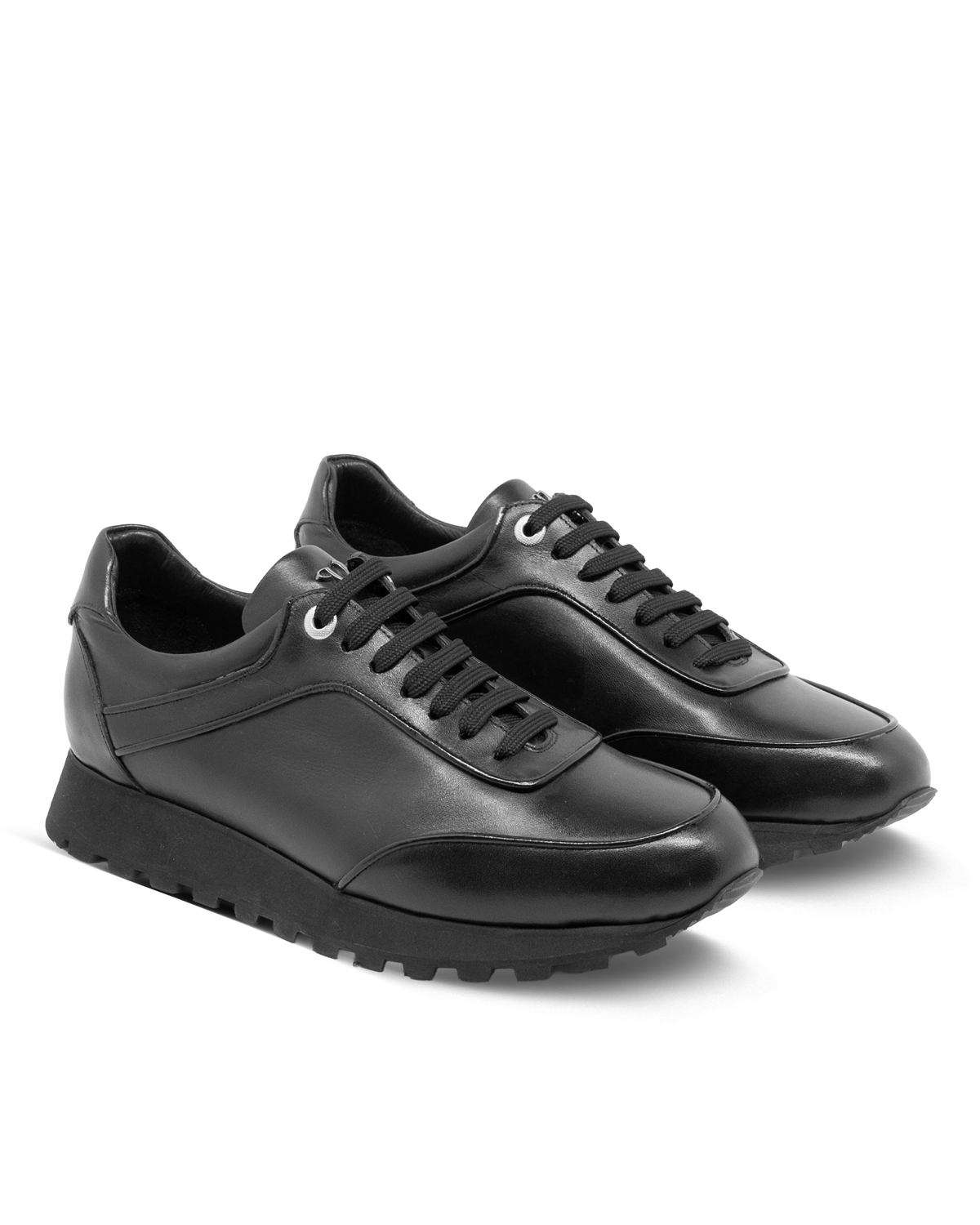 VARIO Hakiki Deri Bağcıklı Erkek Ayakkabı 053 SIYAH (Black)