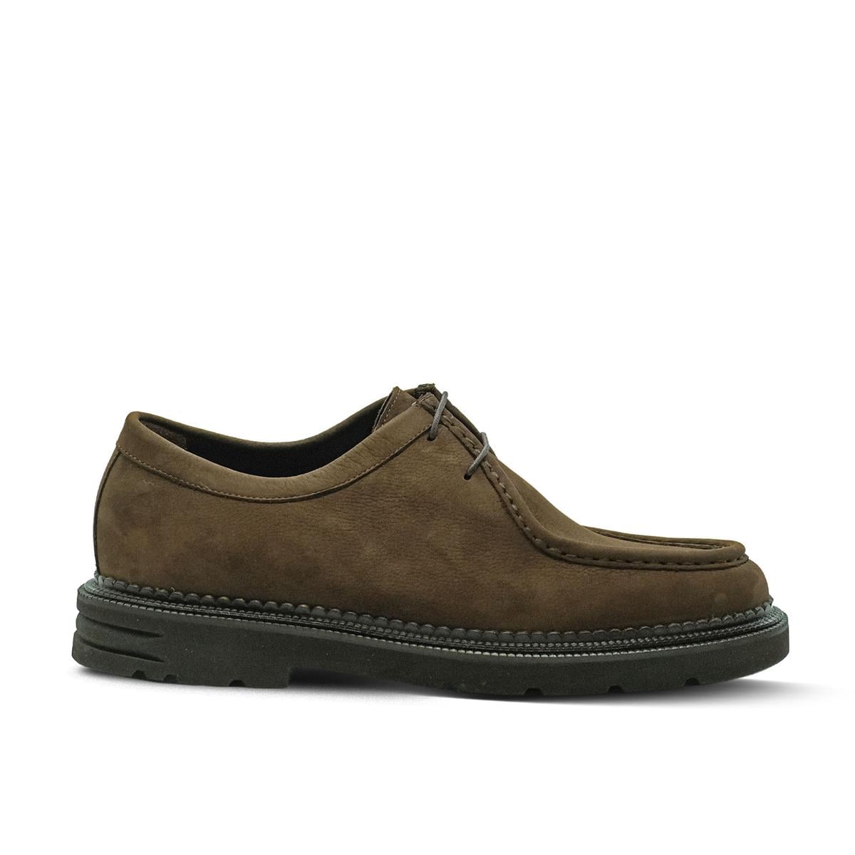 VARIO Bağcıklı Kaymaz Taban Erkek Ayakakabı 381 KAHVE SÜET(Brown Suede)