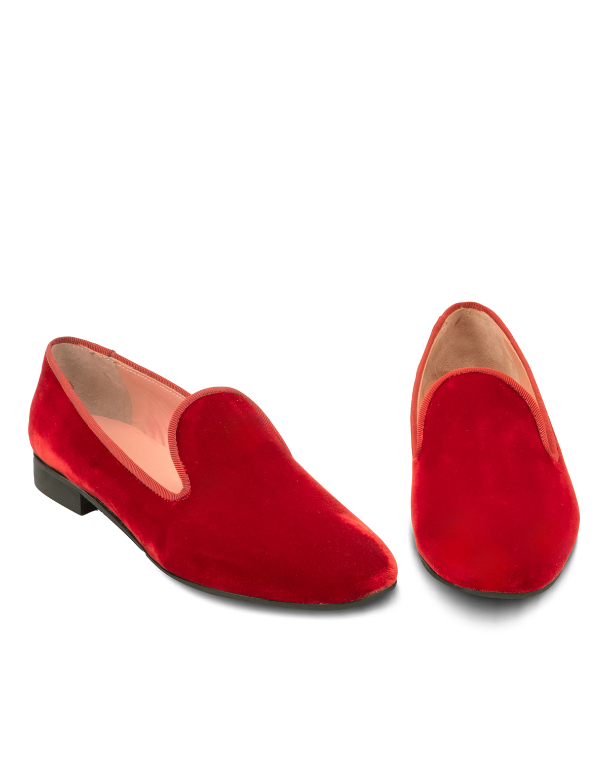 VARIO Kadife Loafer Z640 KIRMIZI KADİFE (Red Velvet)