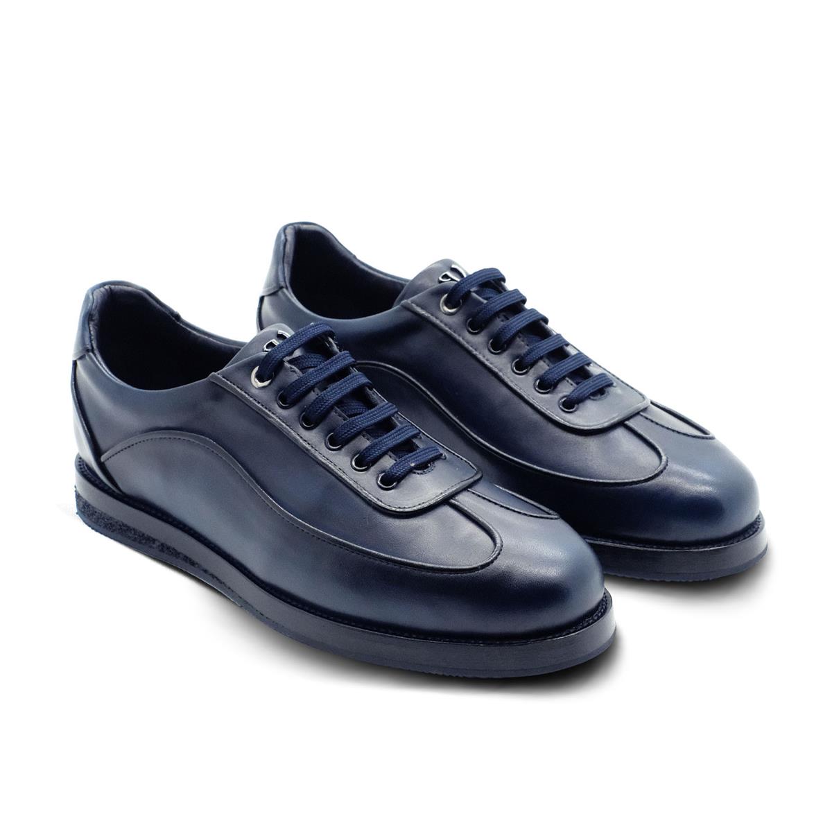 VARIO Gerçek deri Bağcıklı Kauçuk Taban 051 LACİVERT (Navy blue)