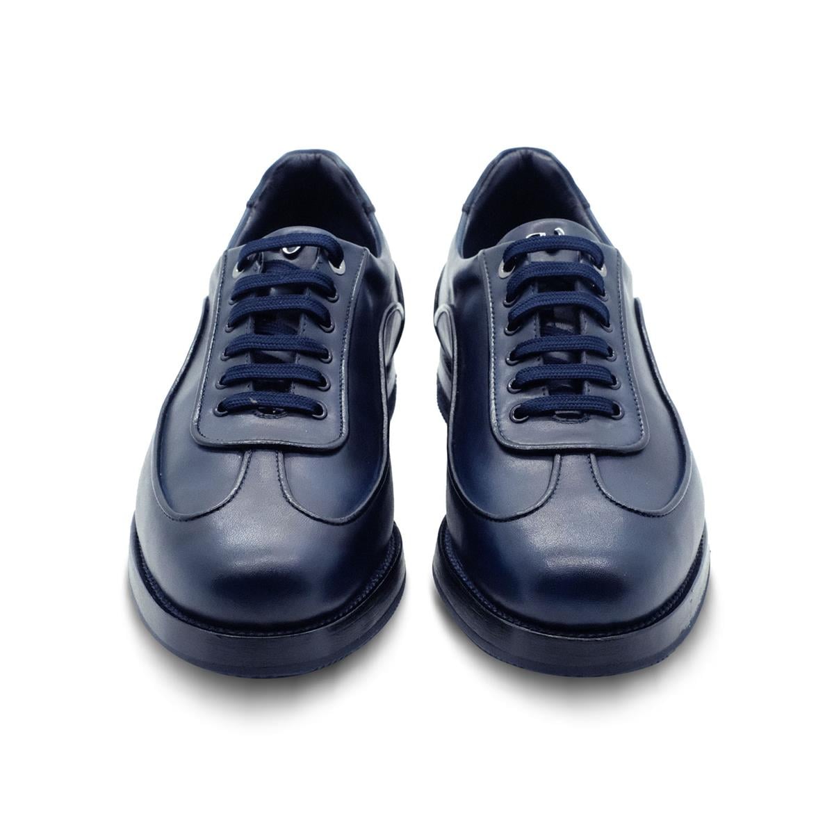 VARIO Gerçek deri Bağcıklı Kauçuk Taban 051 LACİVERT (Navy blue)