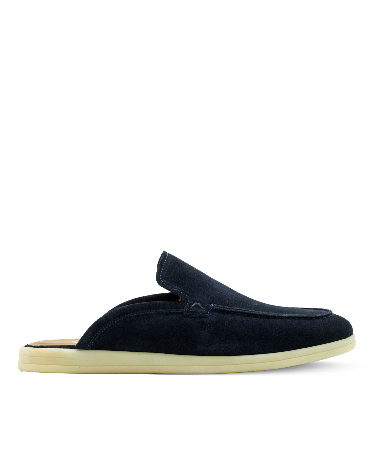 VARIO Hakiki Deri Erkek Terlik Loafer 5675 LACİVERT SUET