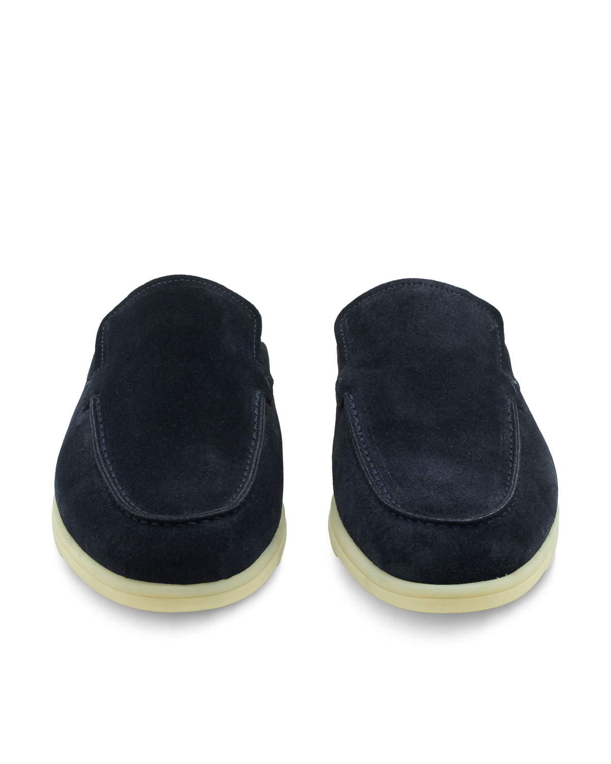 VARIO Hakiki Deri Erkek Terlik Loafer 5675 LACİVERT SUET